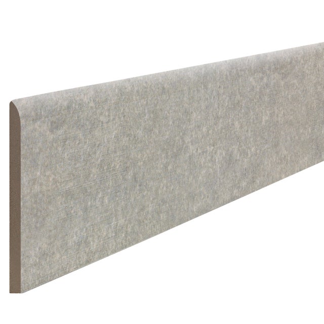 Piastrella battiscopa Cava in gres naturale grigio opaco L 60 x H 8 cm x Sp 8 mm confezione da 1.35 ml