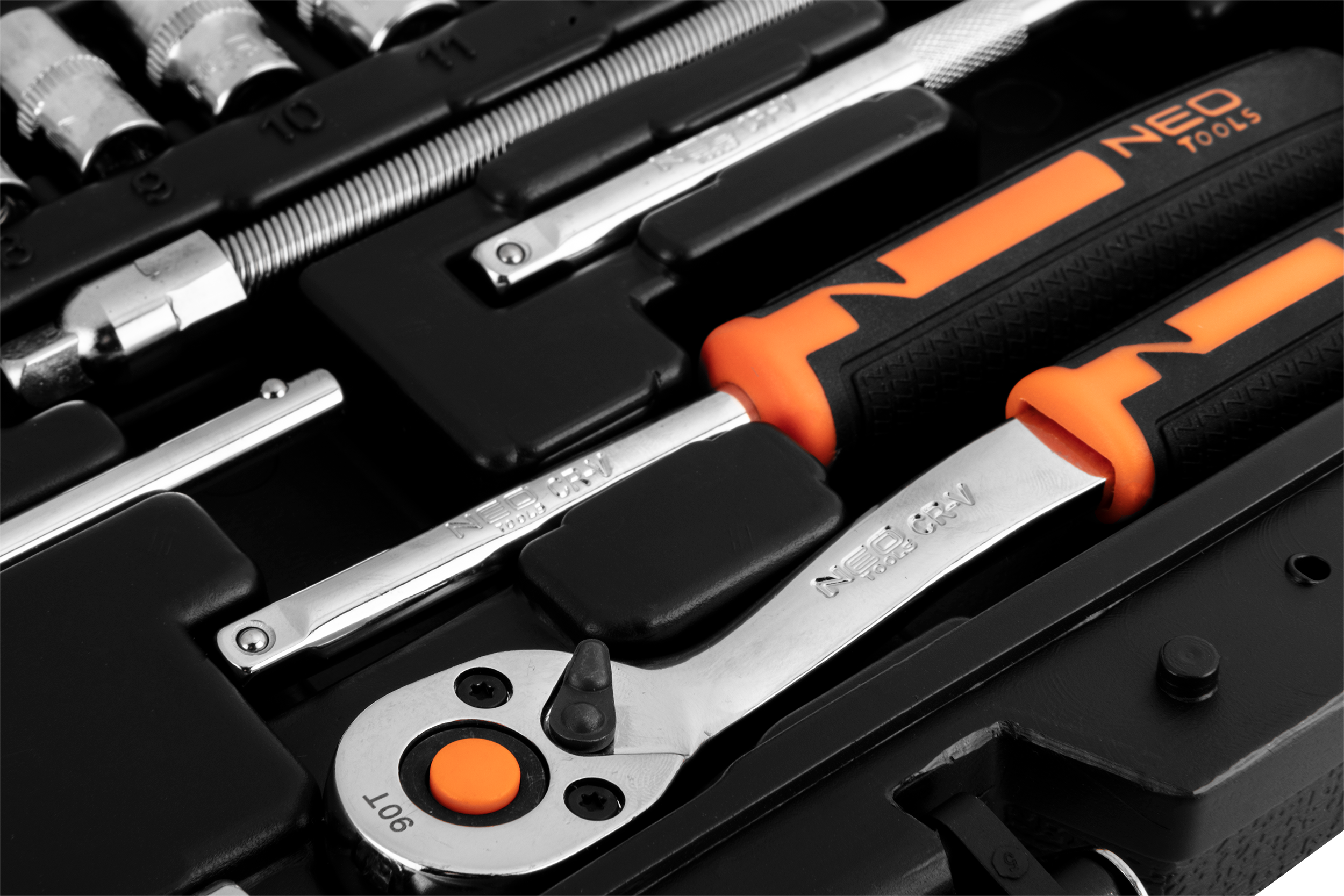 Zestaw kluczy nasadowych 46 szt. Neo Tools - 8