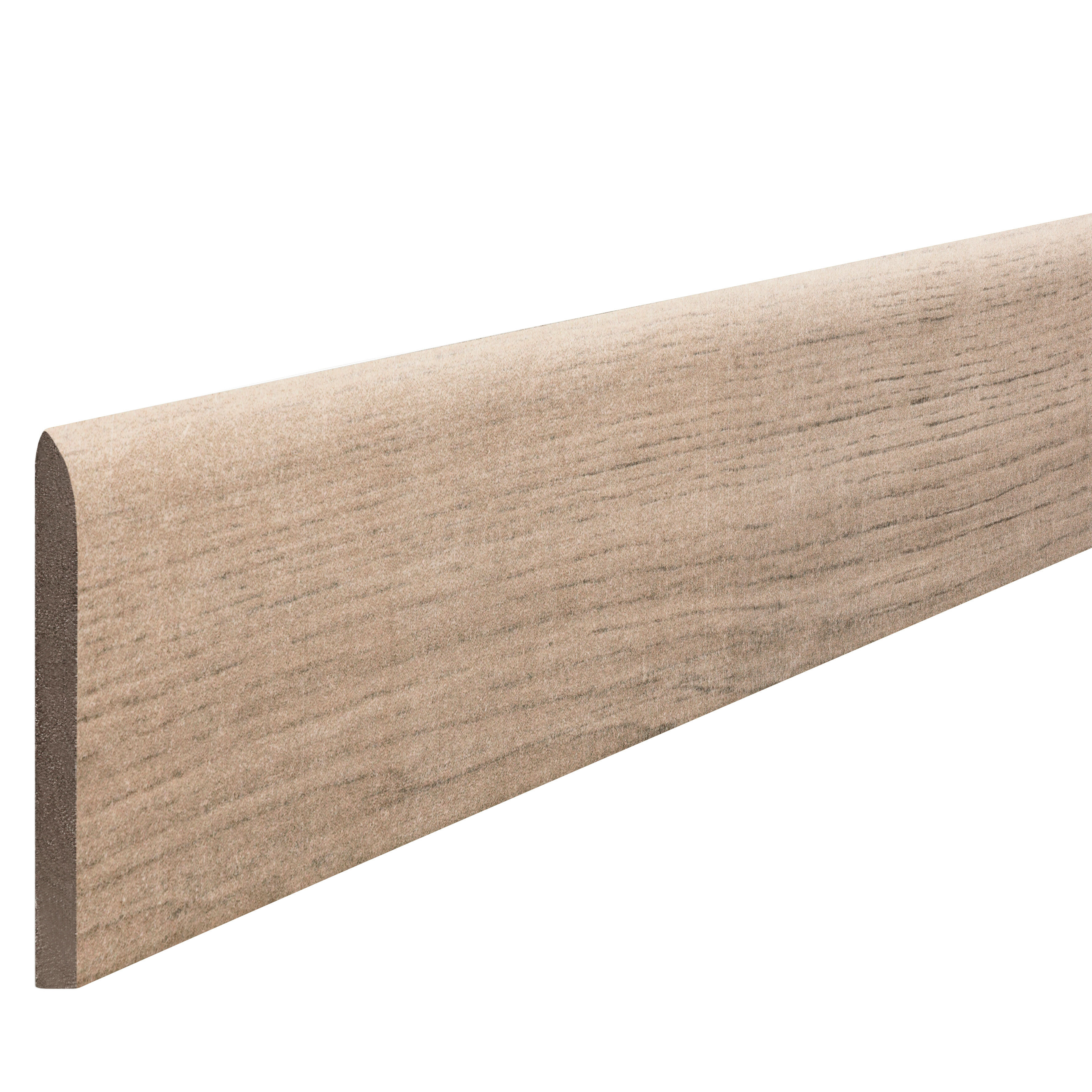 Piastrella battiscopa Fable in gres naturale beige semi opaco L 61 x H 7.5 cm x Sp 8 mm confezione da 6.1 ml - 2