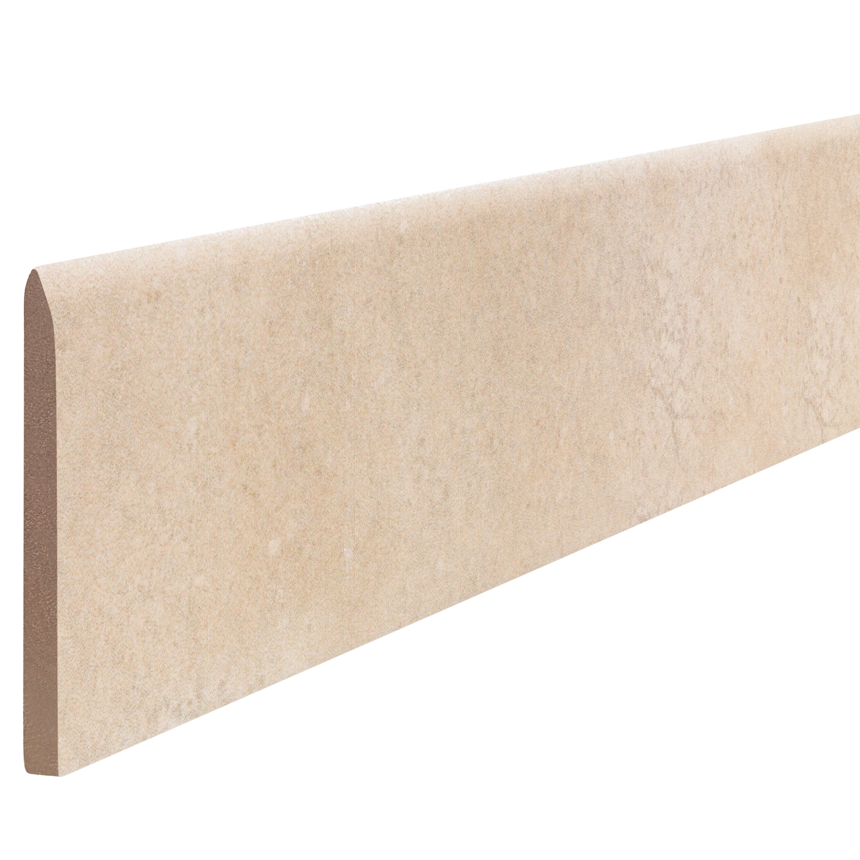 Piastrella battiscopa Iris in gres naturale beige opaco L 33.3 x H 8 cm x Sp 8 mm confezione da 2.67 ml - 2