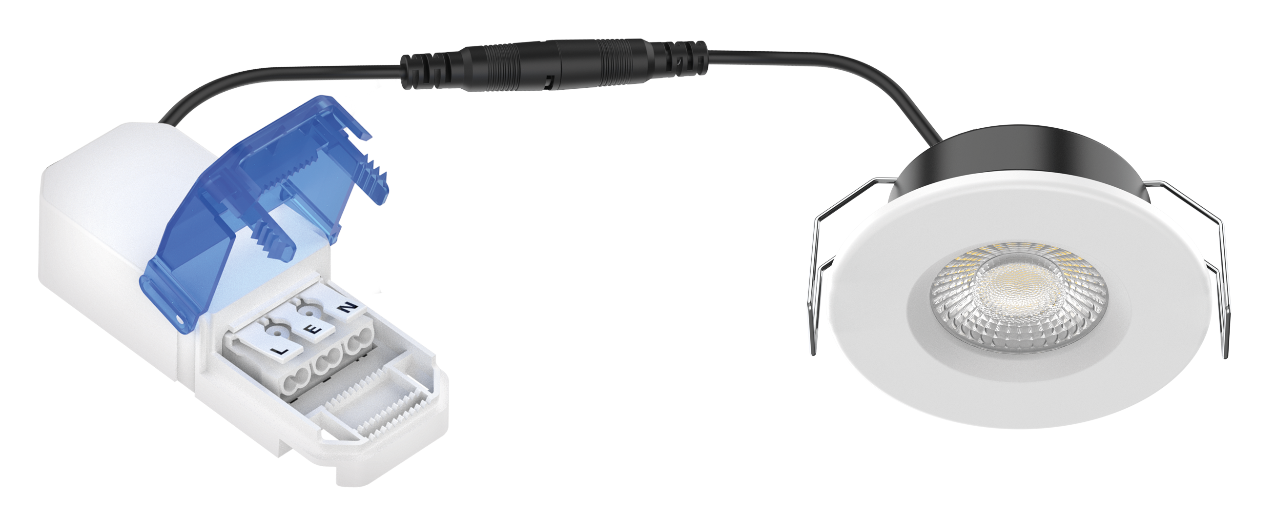 Spot LED encastré salle de bain Tyrion IP65, blanc chaud/neutre, rond blanc Aric - 2