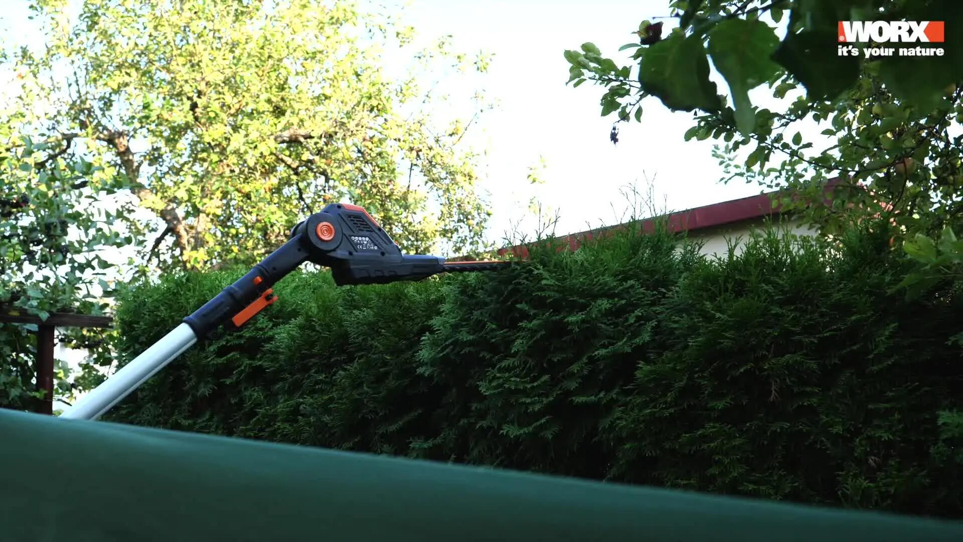 Nożyce akumulatorowe 20V 45cm na wysięgniku Worx Solo WG252E.9 - 2