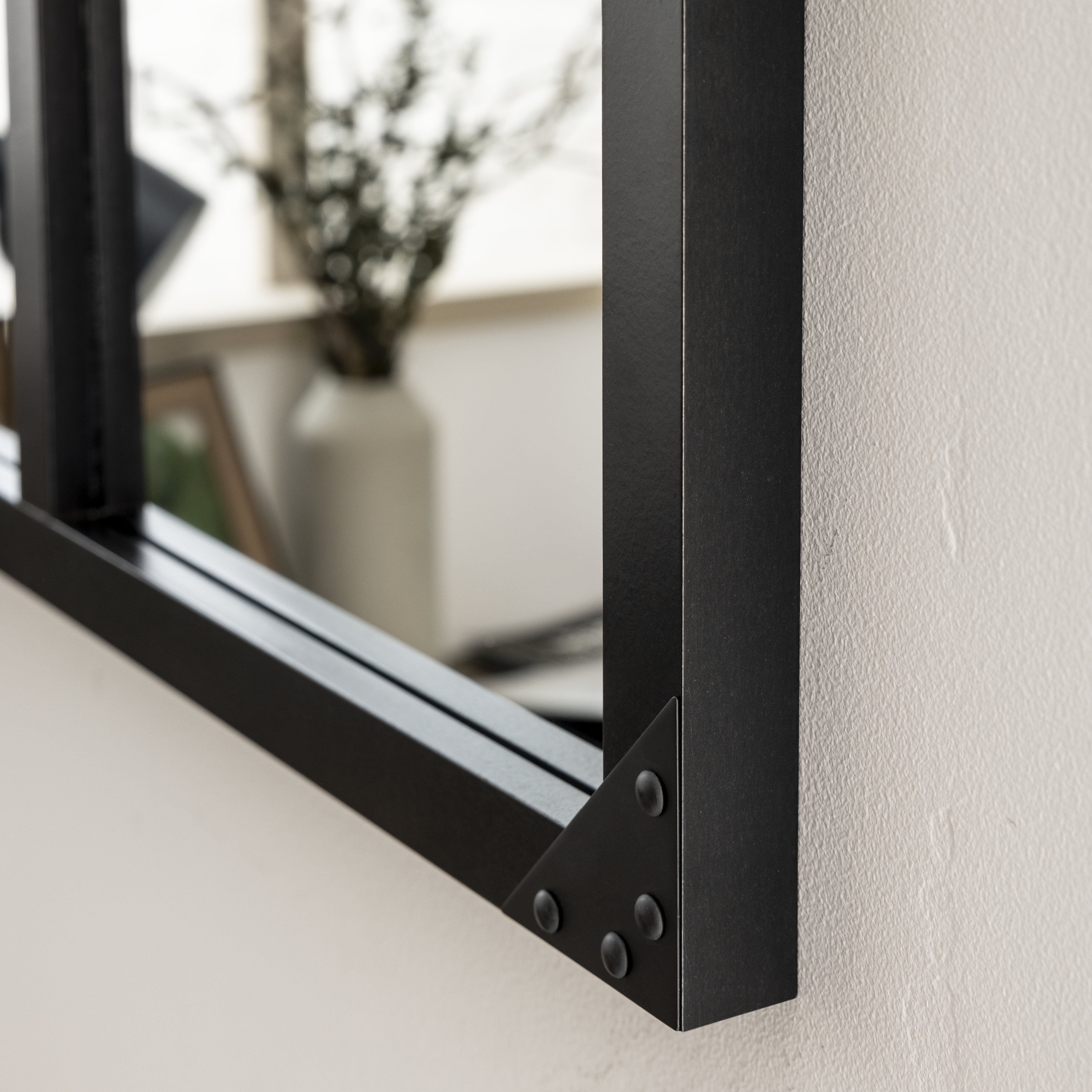 Espelho com moldura LOGGIA preto 120X80 cm Inspire - 11