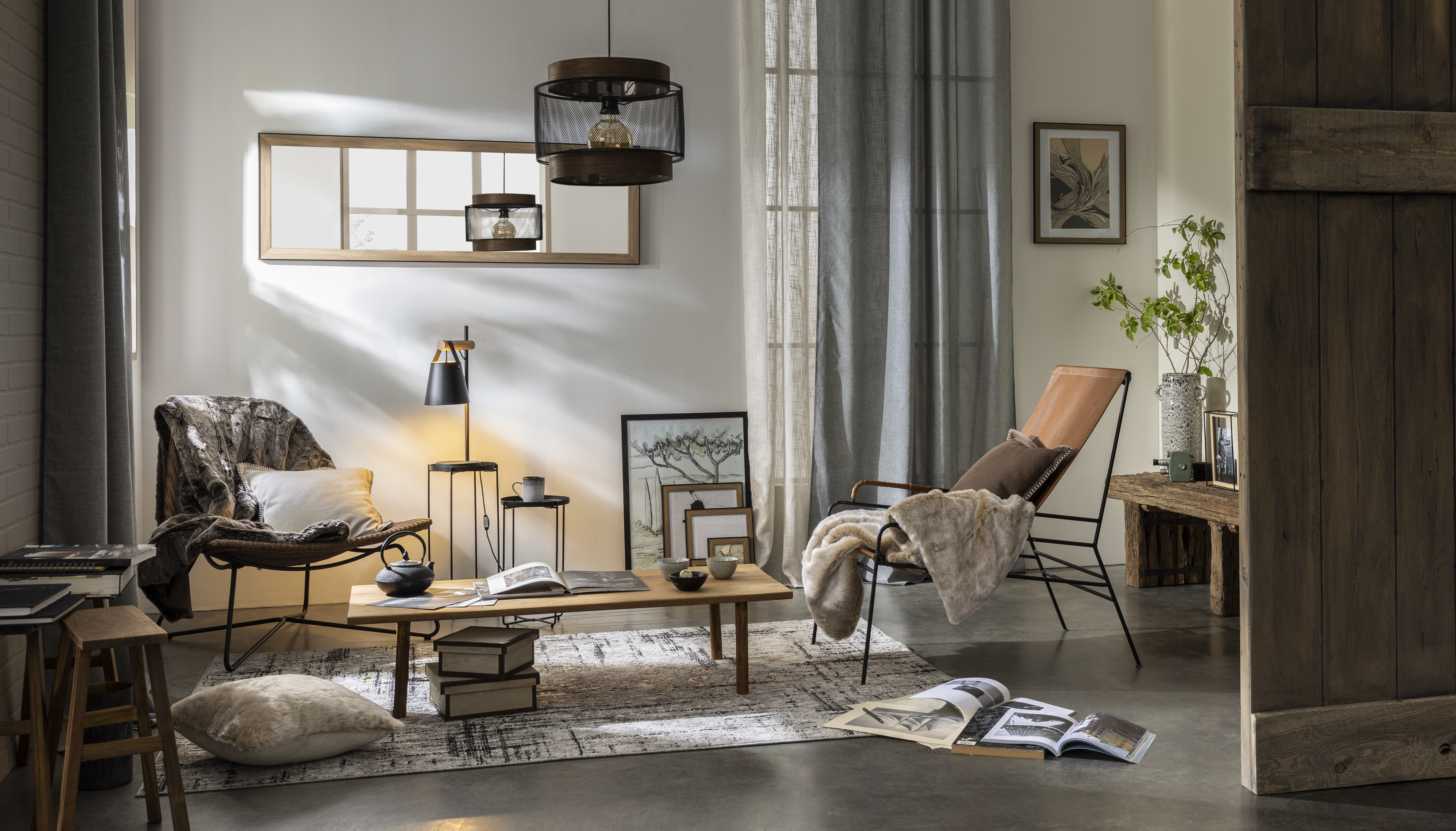 Zasłona Raspberry Granit szara 200 x 280 cm na taśmie Inspire - 12