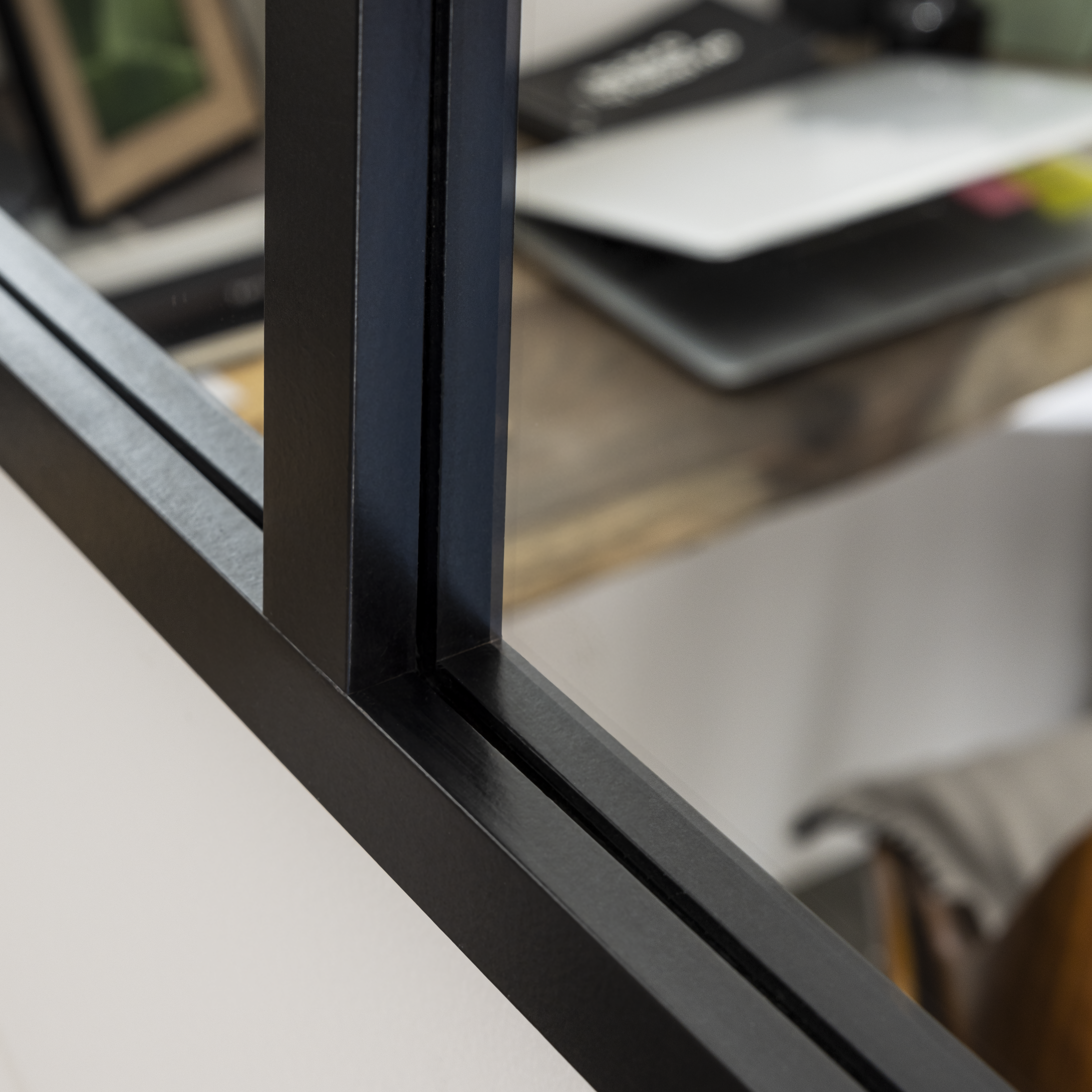 Espelho com moldura LOGGIA preto 120X80 cm Inspire - 9