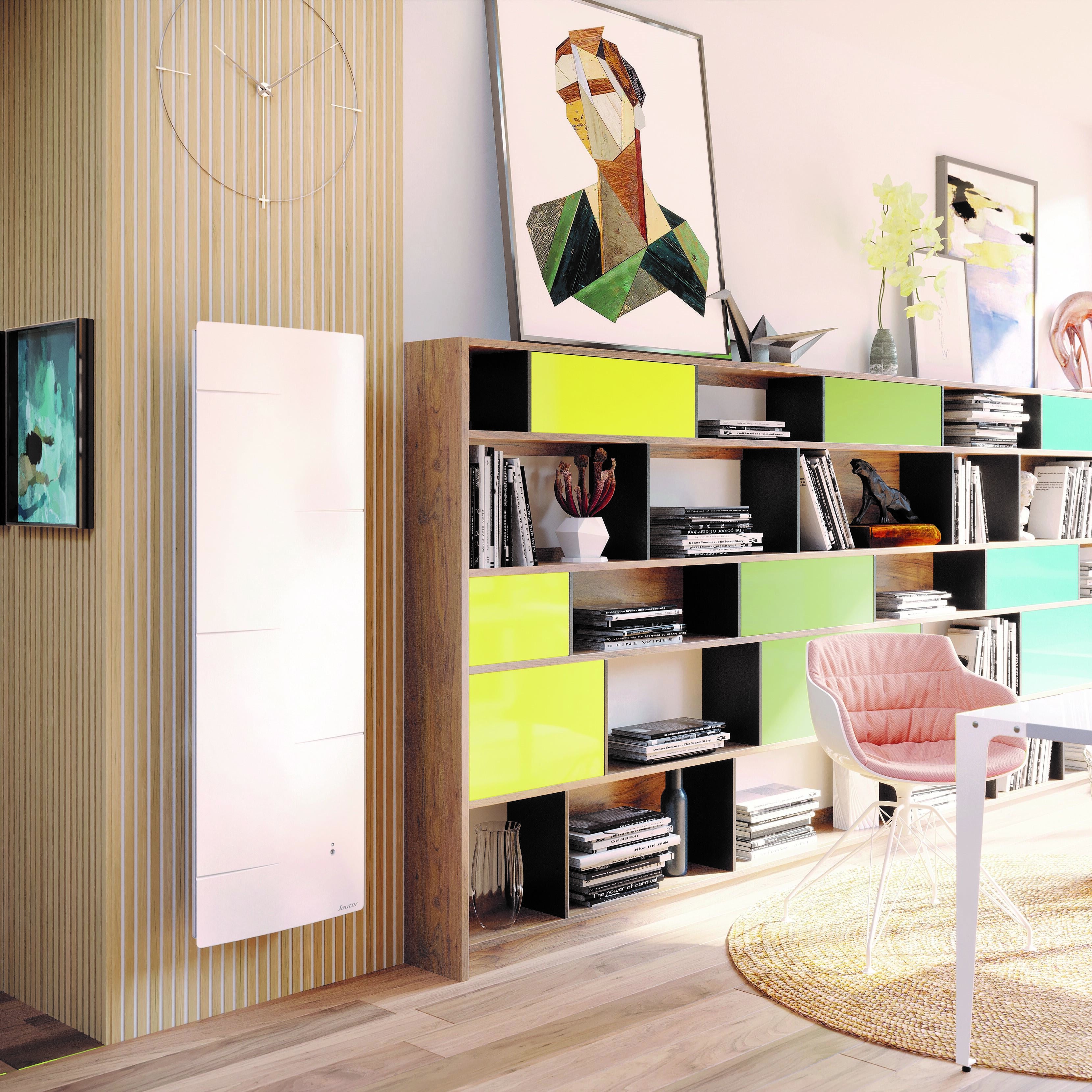 Radiateur électrique DSC connecté Malao Auto 1000 W SAUTER vertical blanc - 2