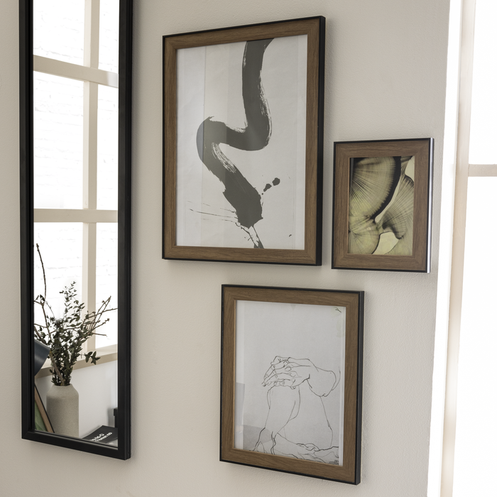 Lustro Atelier 30 x 110 cm czarne Inspire