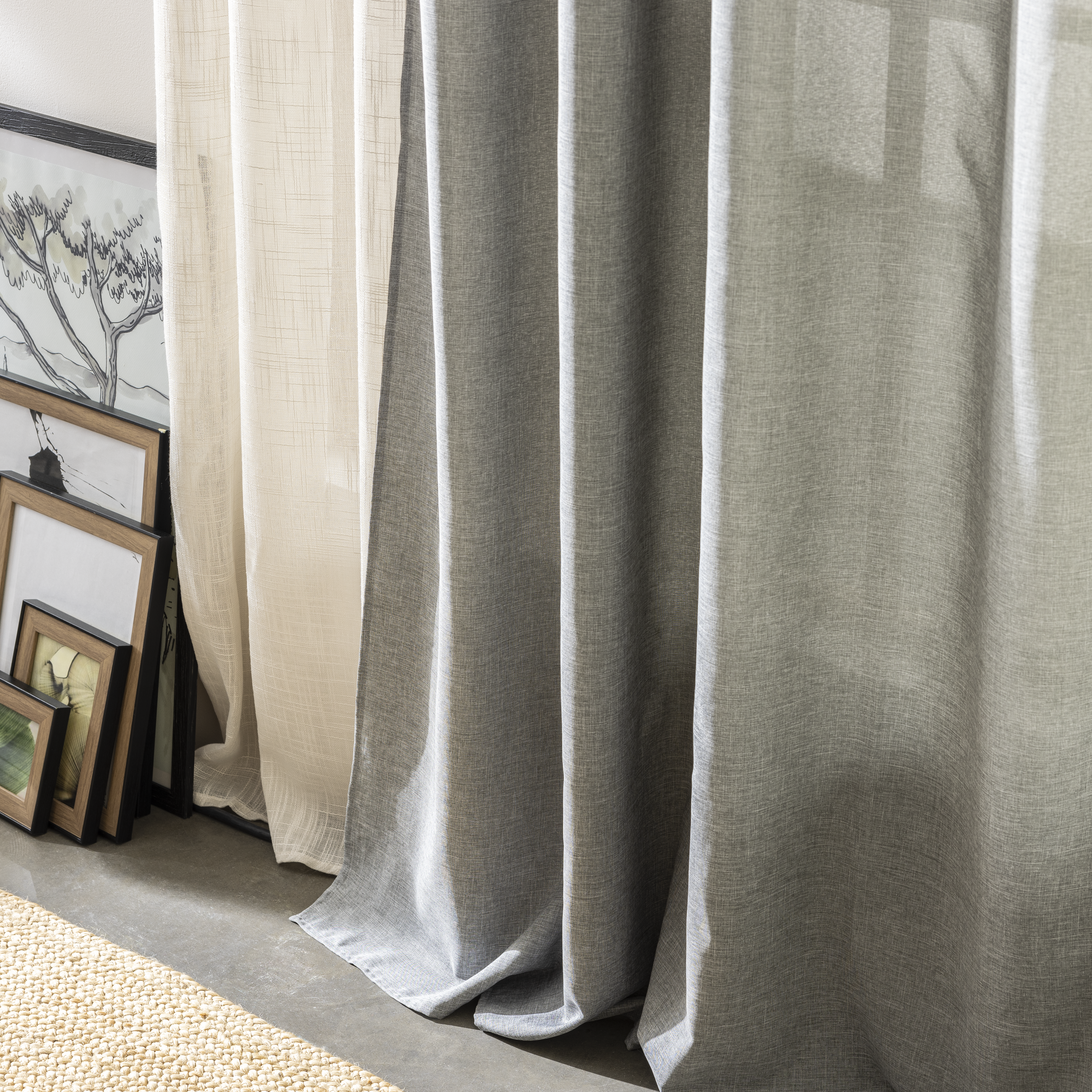 Zasłona Raspberry Granit szara 200 x 280 cm na taśmie Inspire - 10