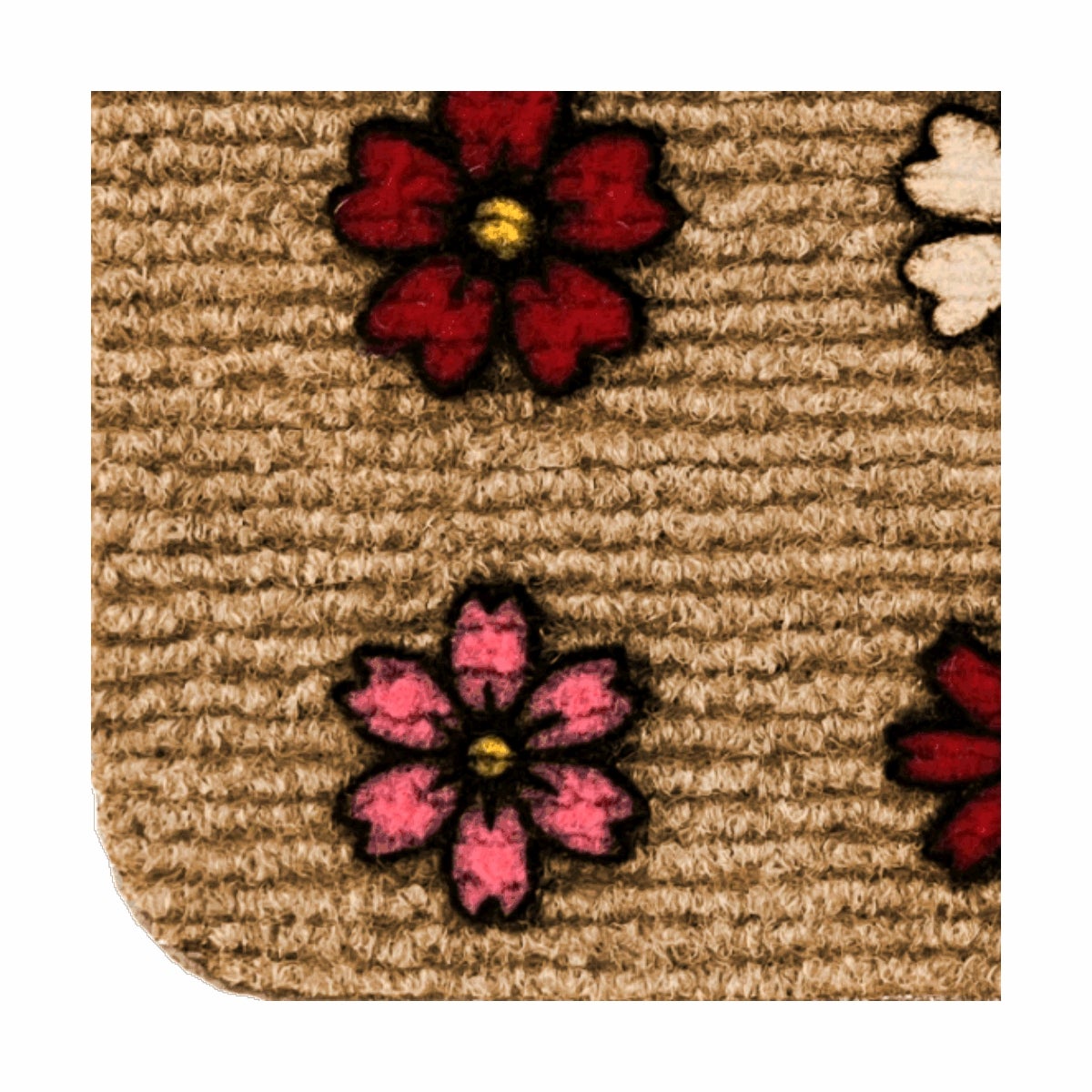 Zerbino Smart fiori in poliestere beige rettangolare, L 70 x L 40 cm - 3