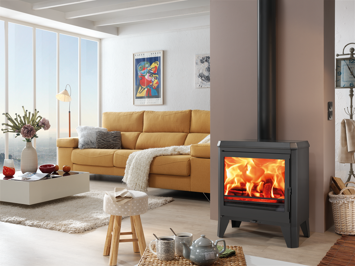 Estufa de leña panadero chambery 7.1kw