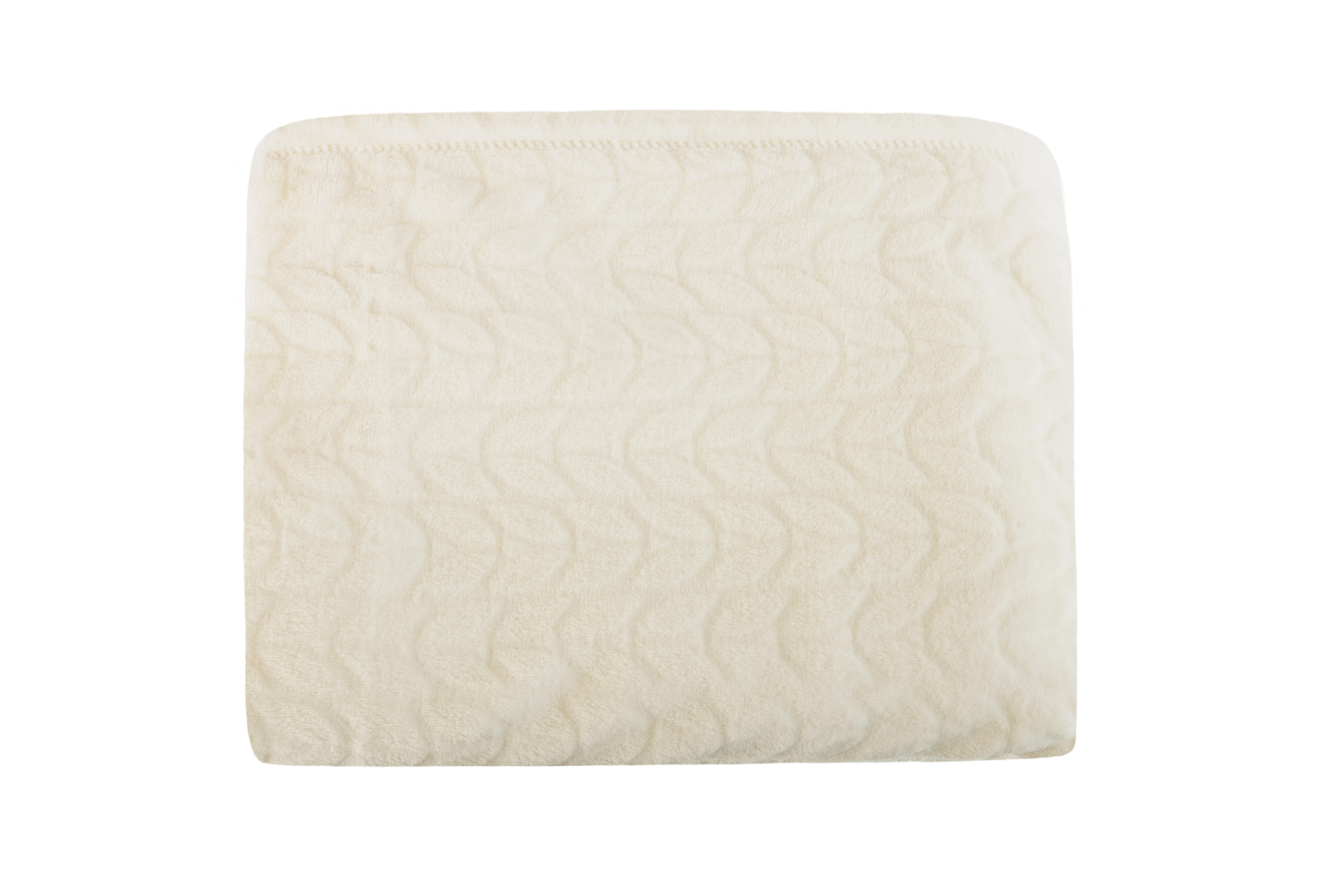 Manta mavi cream poliéster crema 130x170 cm