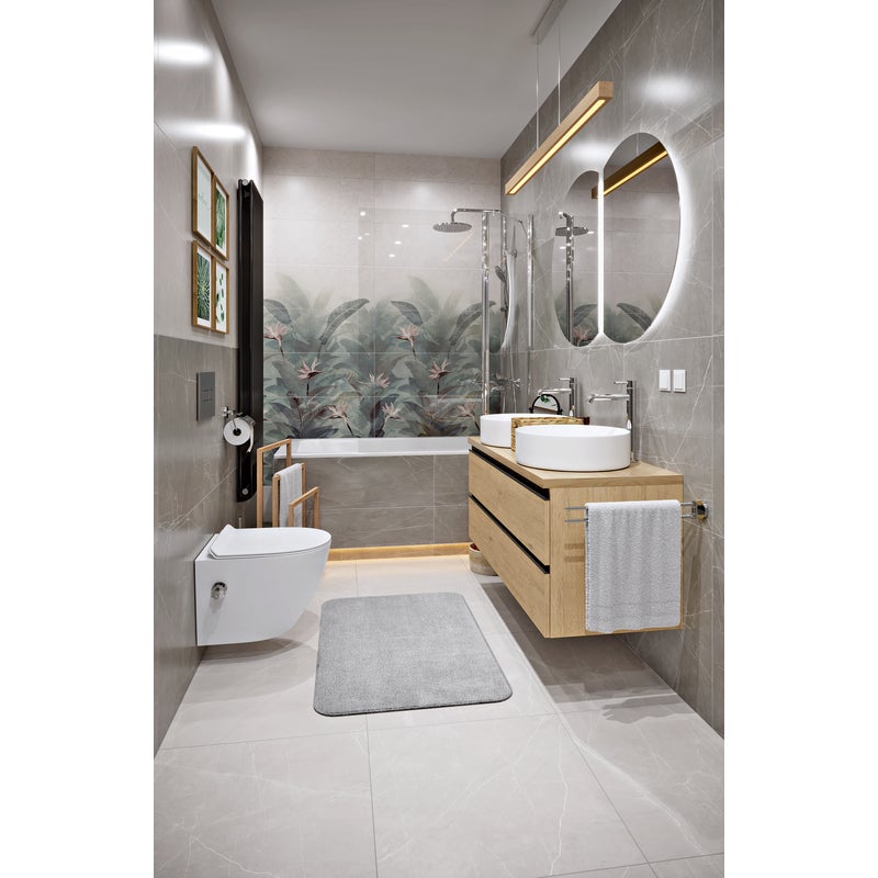 Gres szkliwiony Pulpis Carving Silver 60x60 Artens