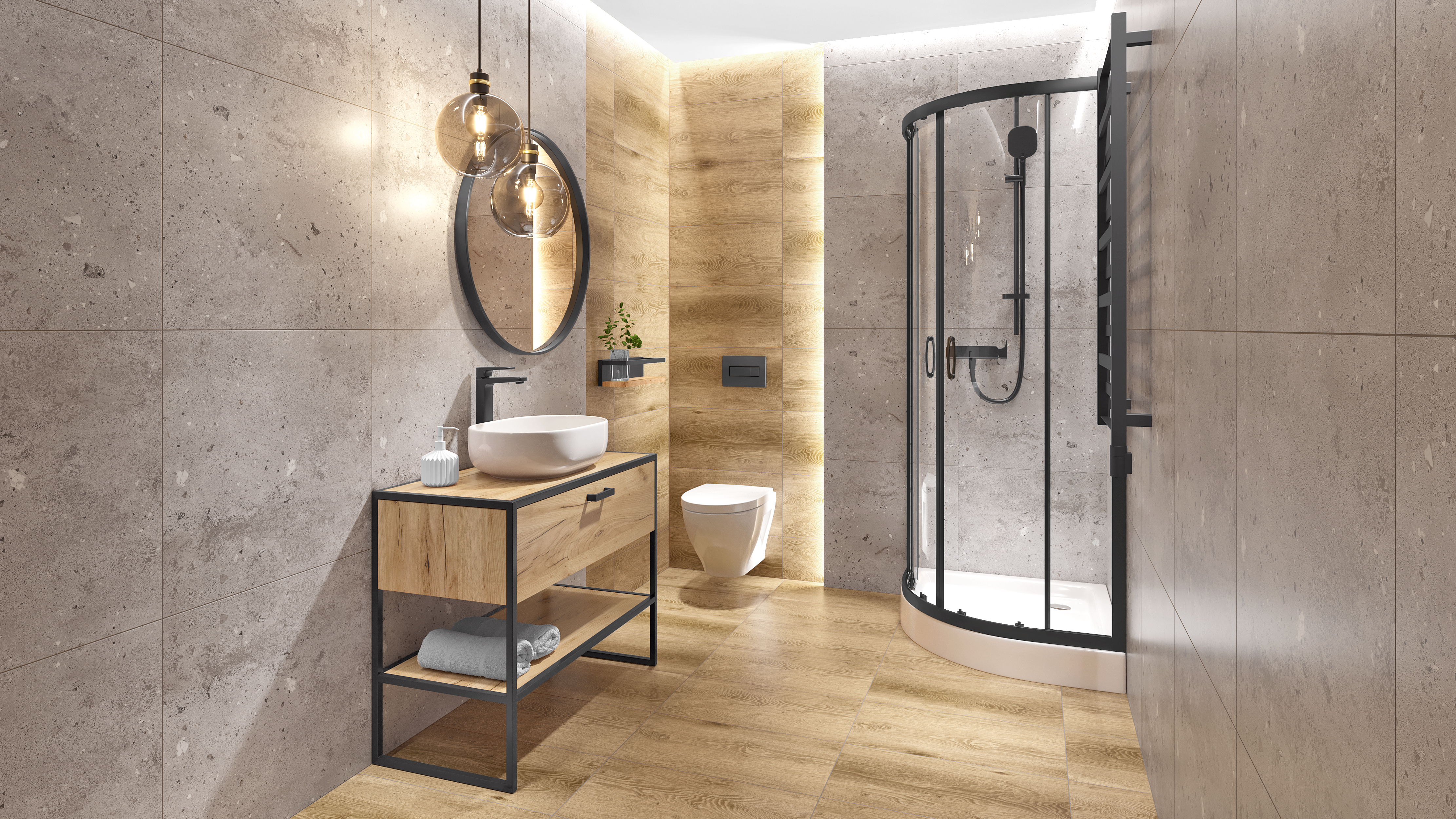 Umywalka ceramiczna nablatowa Moduo 50 Cersanit - 10