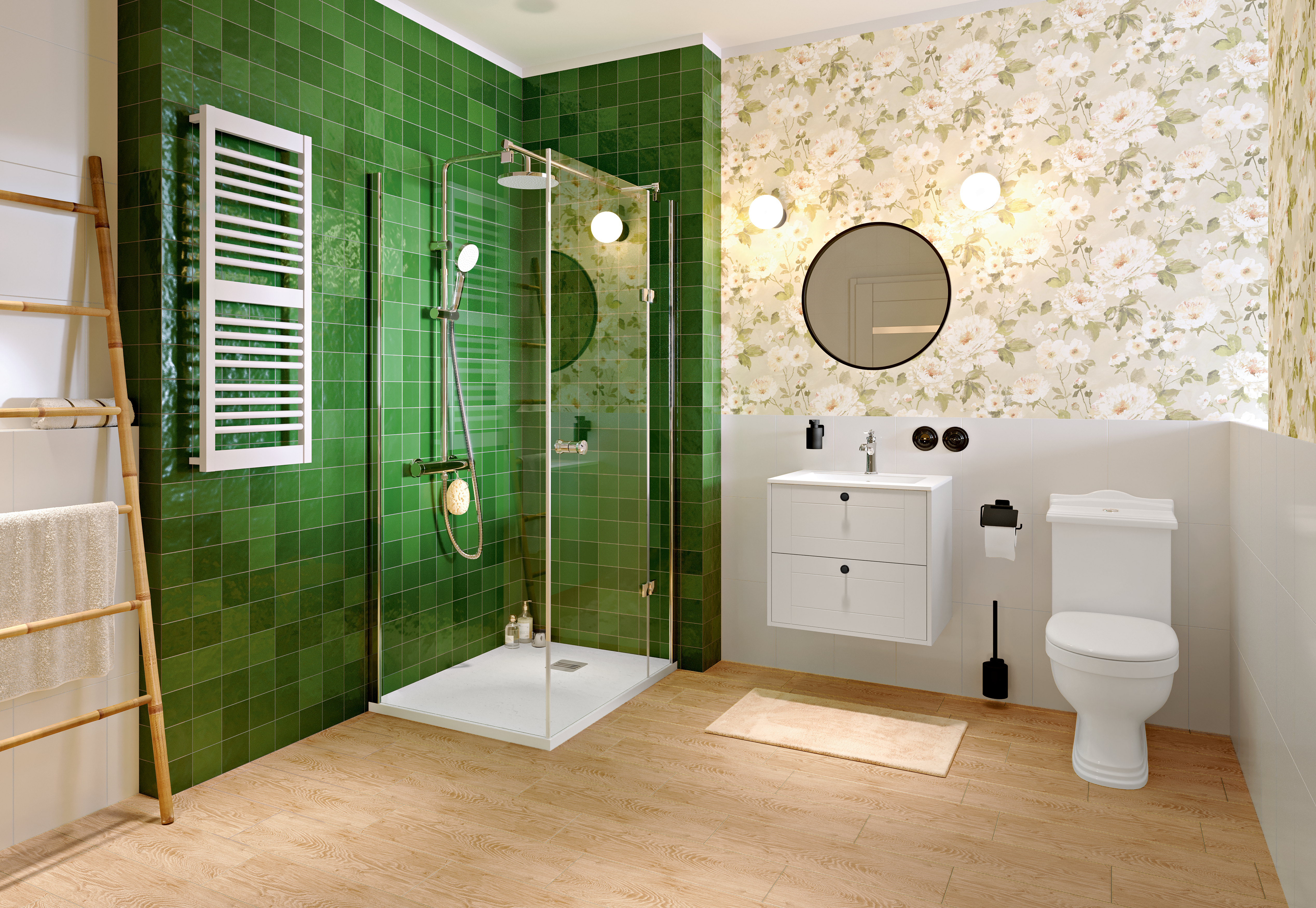 Lustro łazienkowe bez oświetlenia RUND 60 60 x 60 VENTI - 2