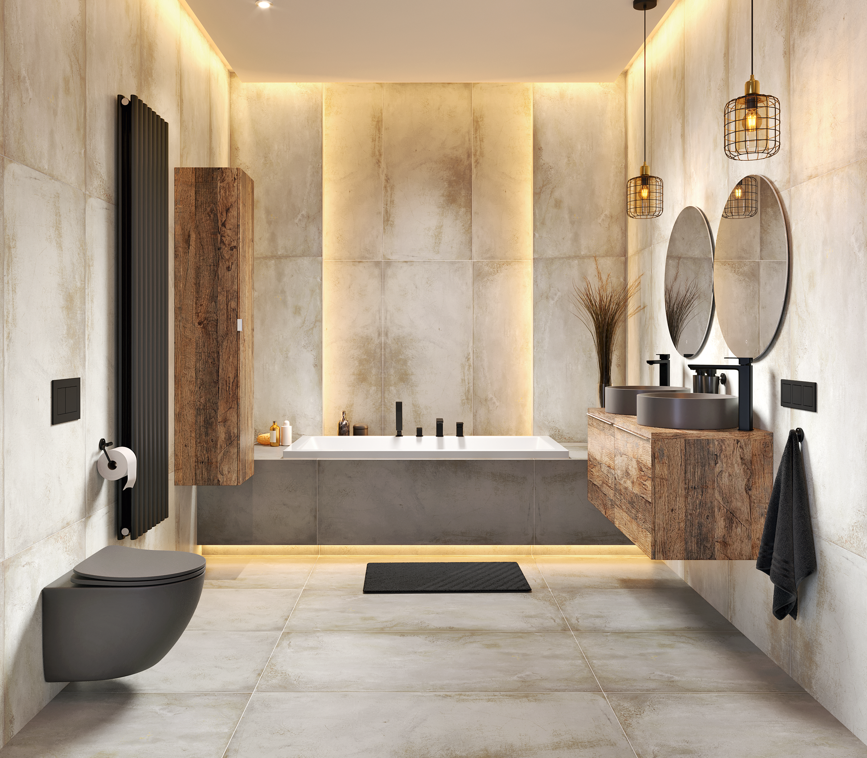 Lustro z wbudowanym oświetleniem Koło Led Venti śr. 75 cm - 8