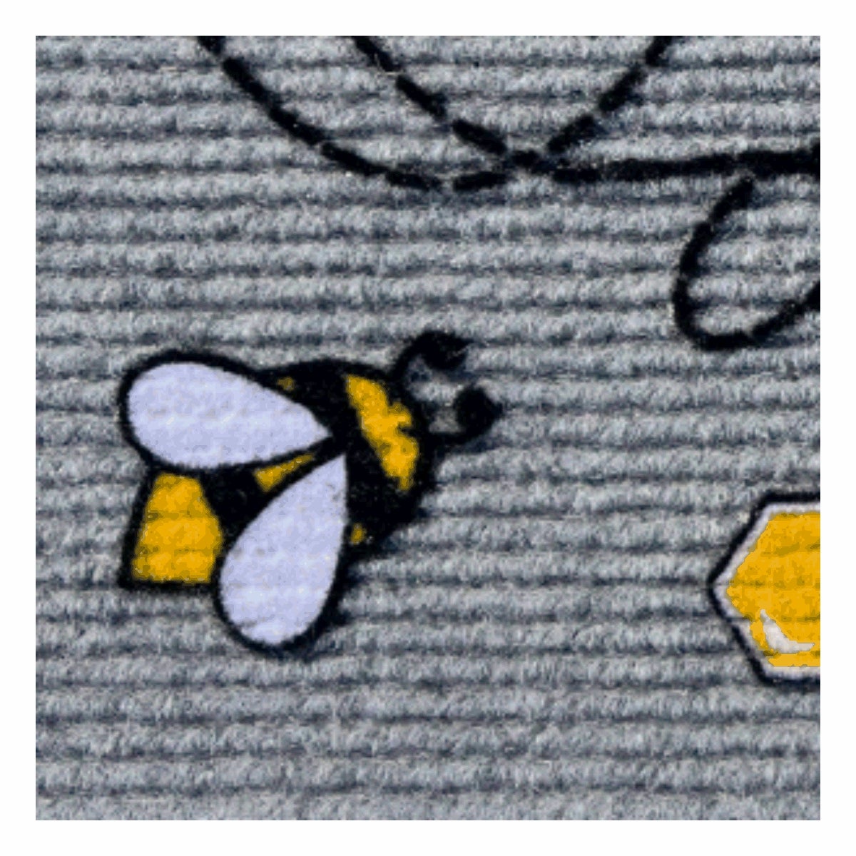 Zerbino Smart api in poliestere grigio rettangolare, L 70 x L 40 cm - 3