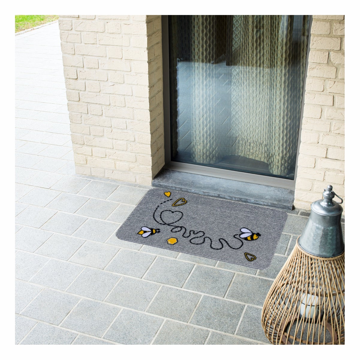 Zerbino Smart api in poliestere grigio rettangolare, L 70 x L 40 cm - 2