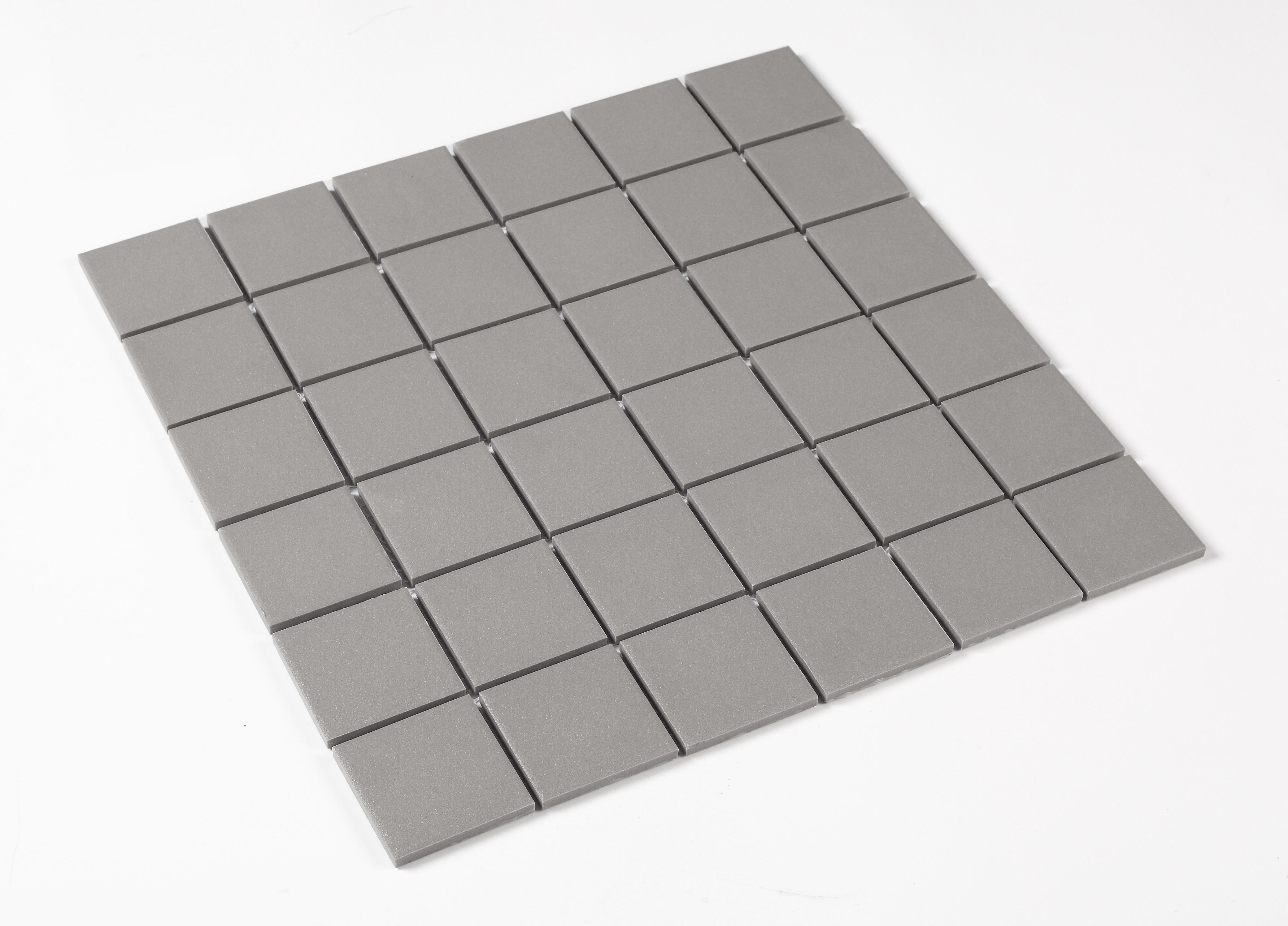 Mosaïque Receveur céramique effet ciment / couleur unie gris 30.6 x 30.6 cm INTE - 3