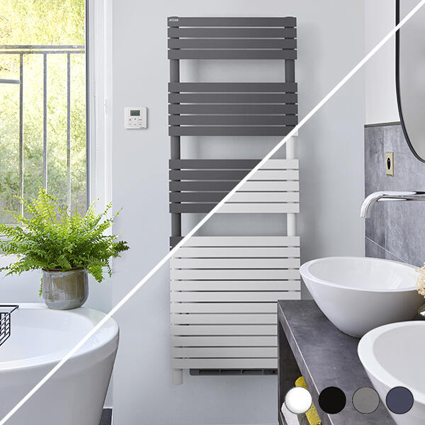 Sèche-serviettes électrique soufflant Ancélia ACOVA 500+1000W noir - 4