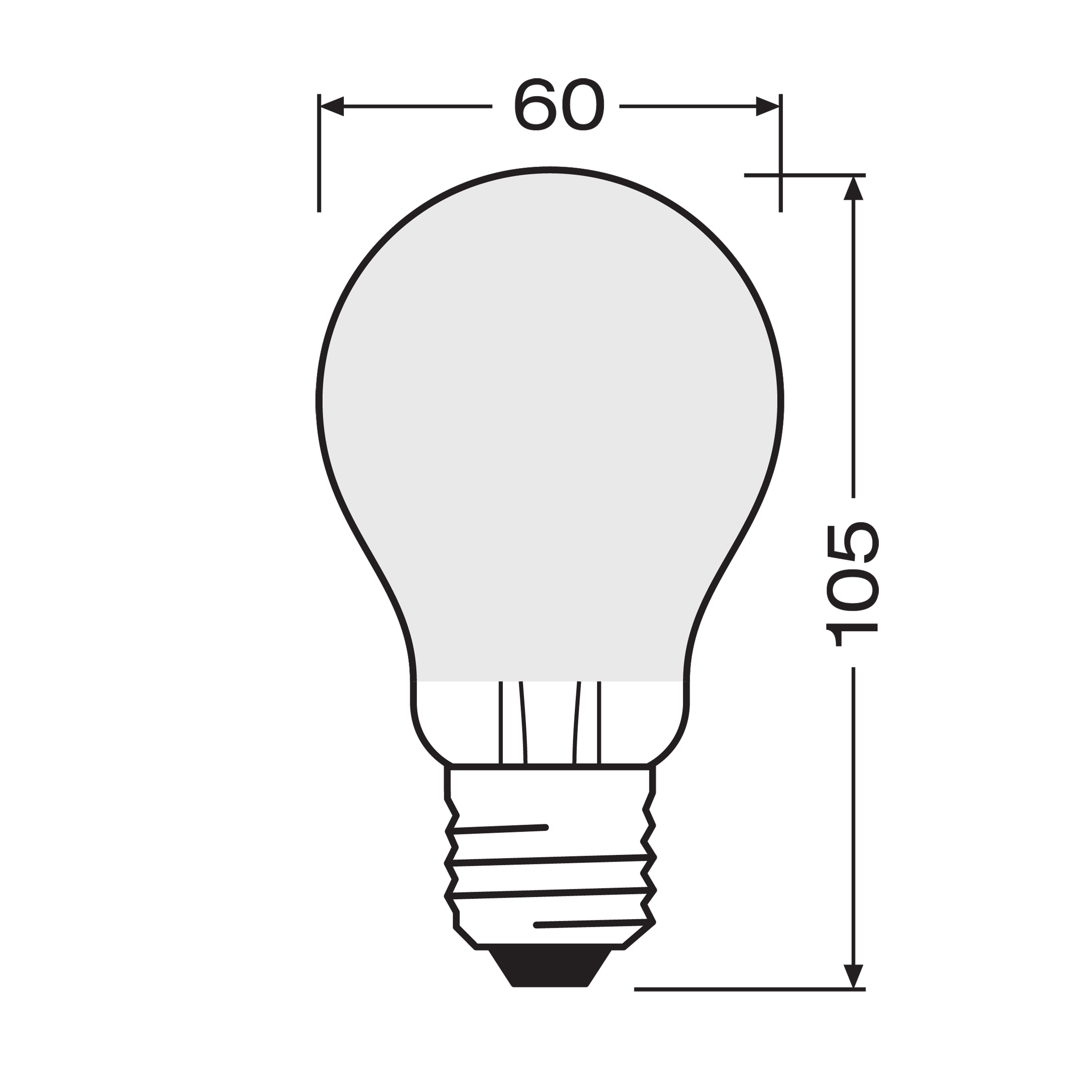 Żarówka LED E27 5,8 W 806 lm Ciepła biel Osram	 - 3