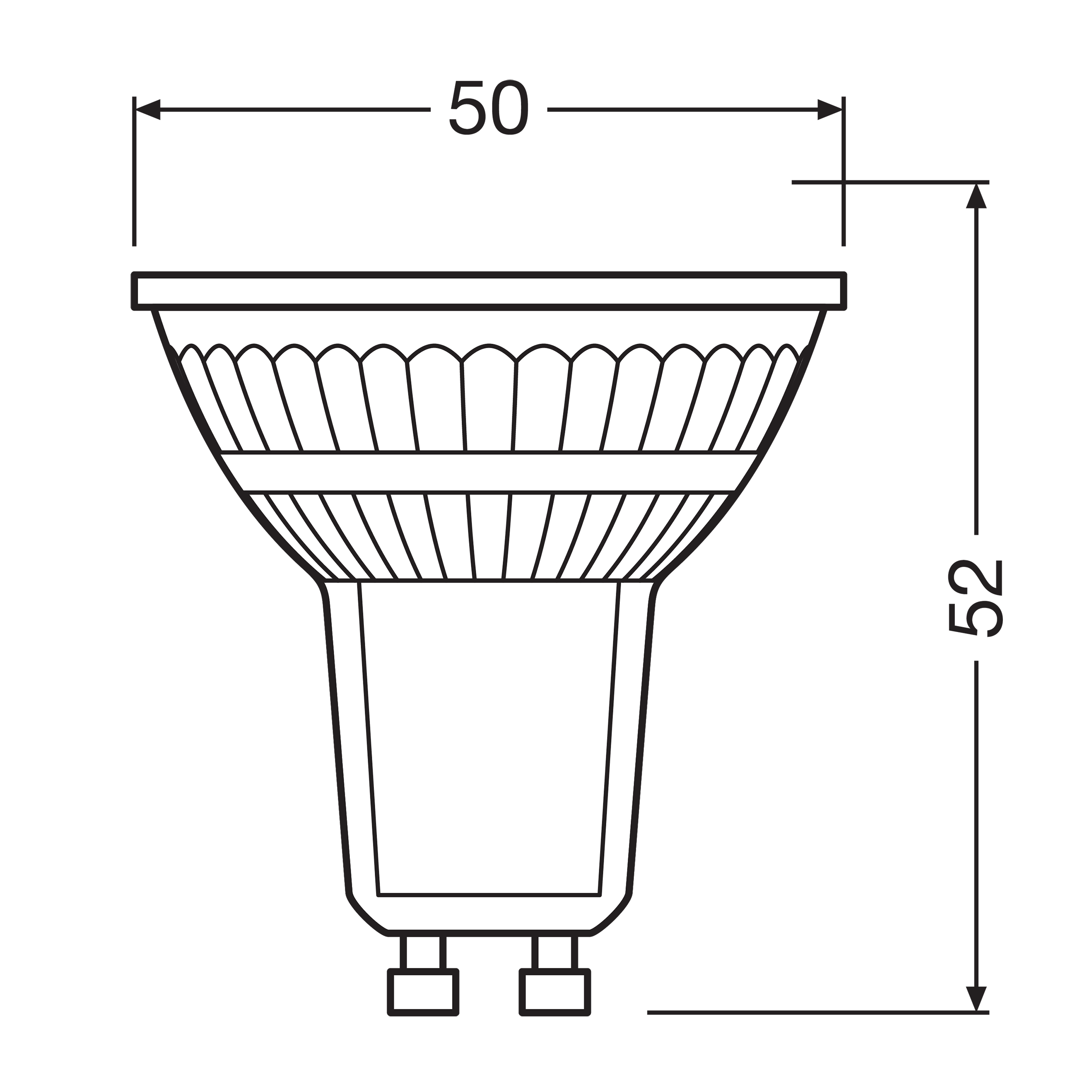Żarówka LED GU10 6,9 W = 49 W 620 lm Zimna biel Osram - 2