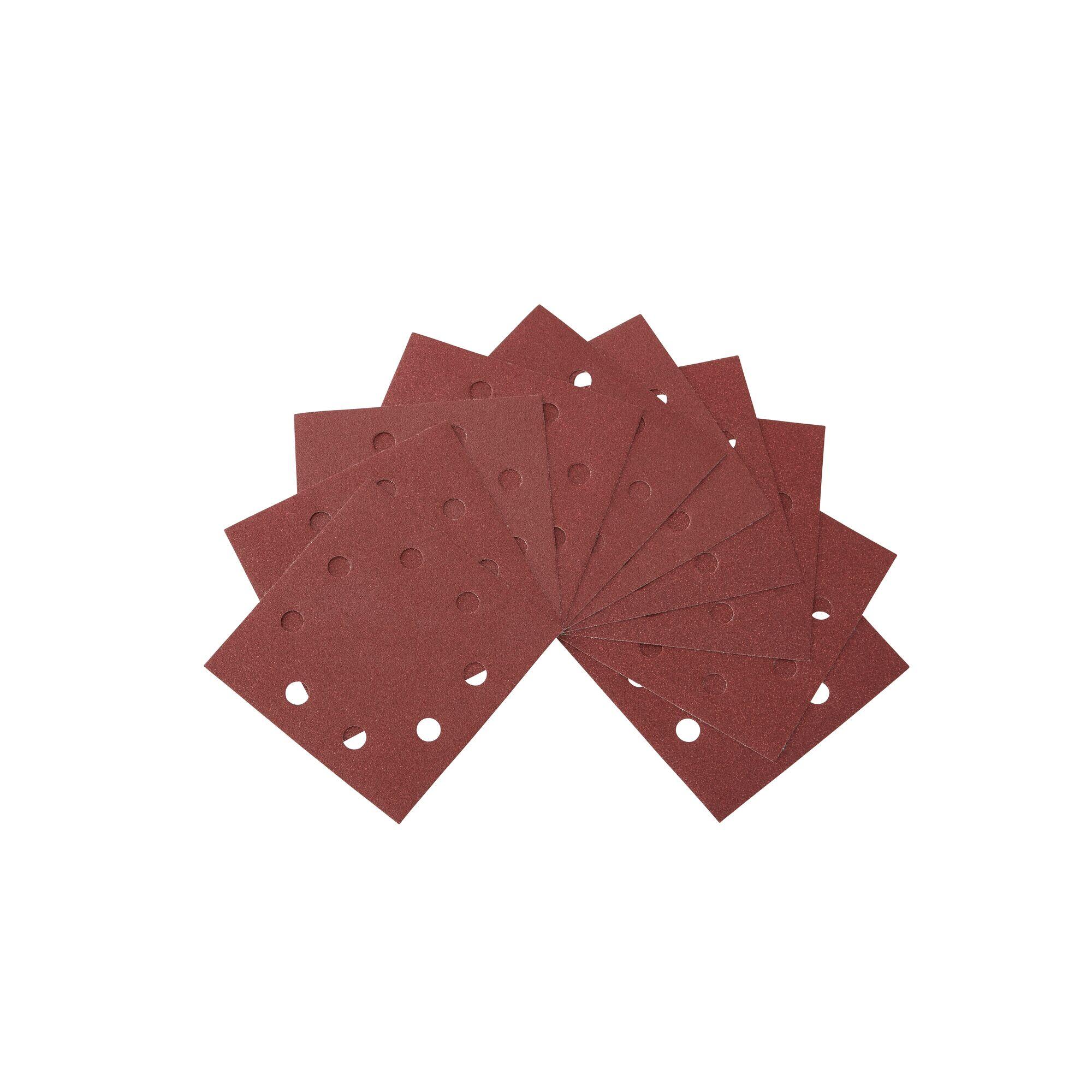 Lot de 10 papiers abrasifs  , DEWALT 115x115 mm, grains 80 DT3022 - 2