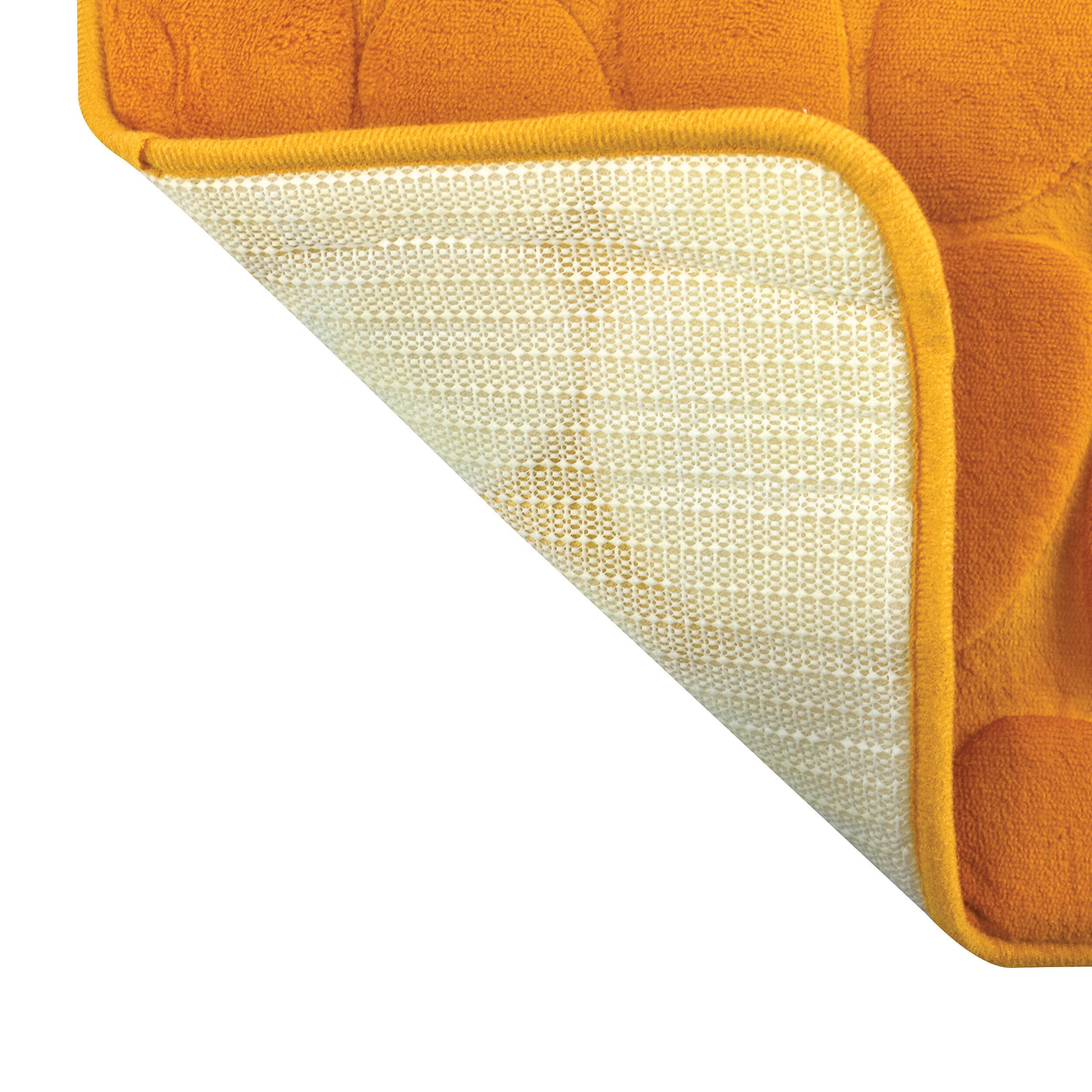 Tapis de bain l.50 x L.80 cm safran Galet - 3