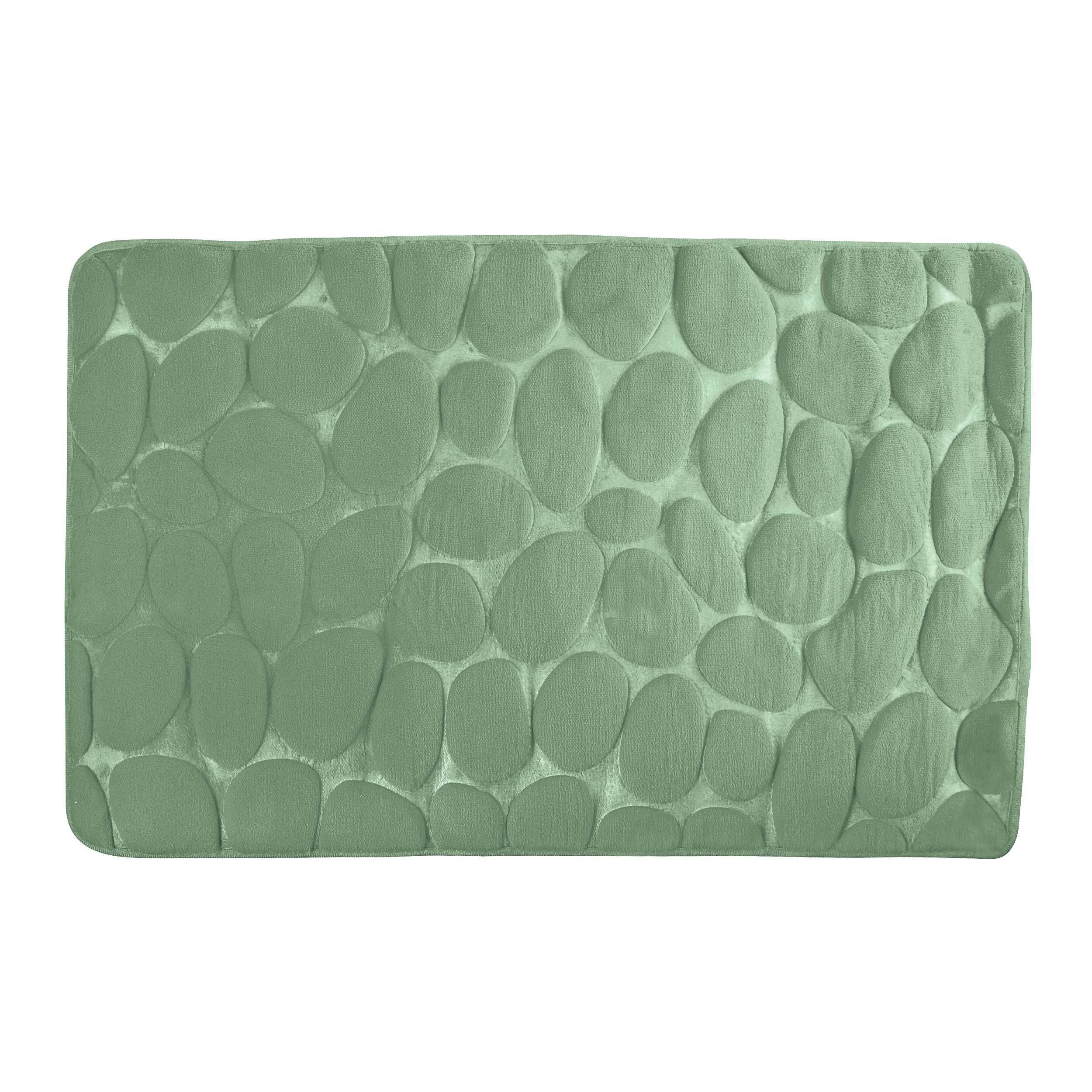 Tapis de bain l.40 x L.60 cm basil Galet - 2
