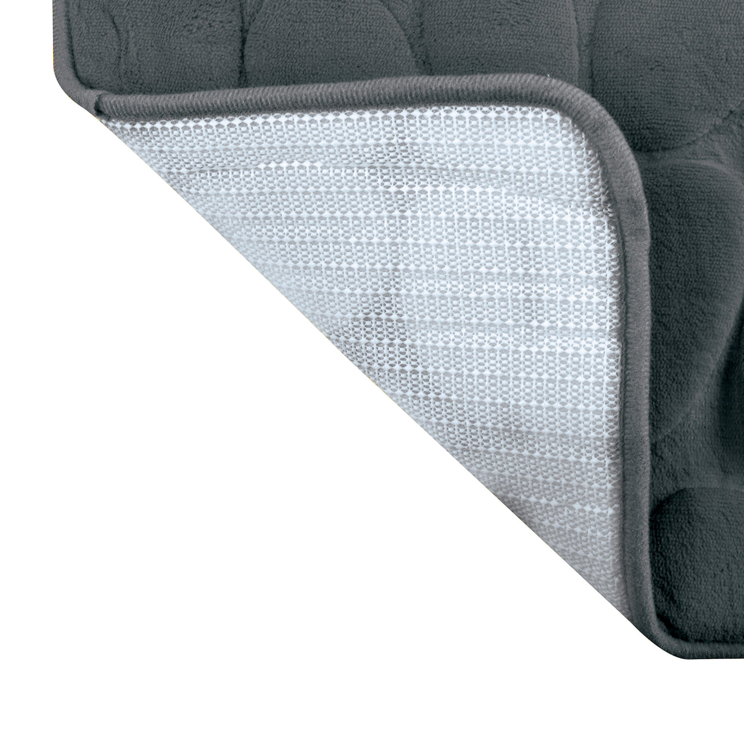 Tapis de bain l.40 x L.60 cm anthracite Galet - 3