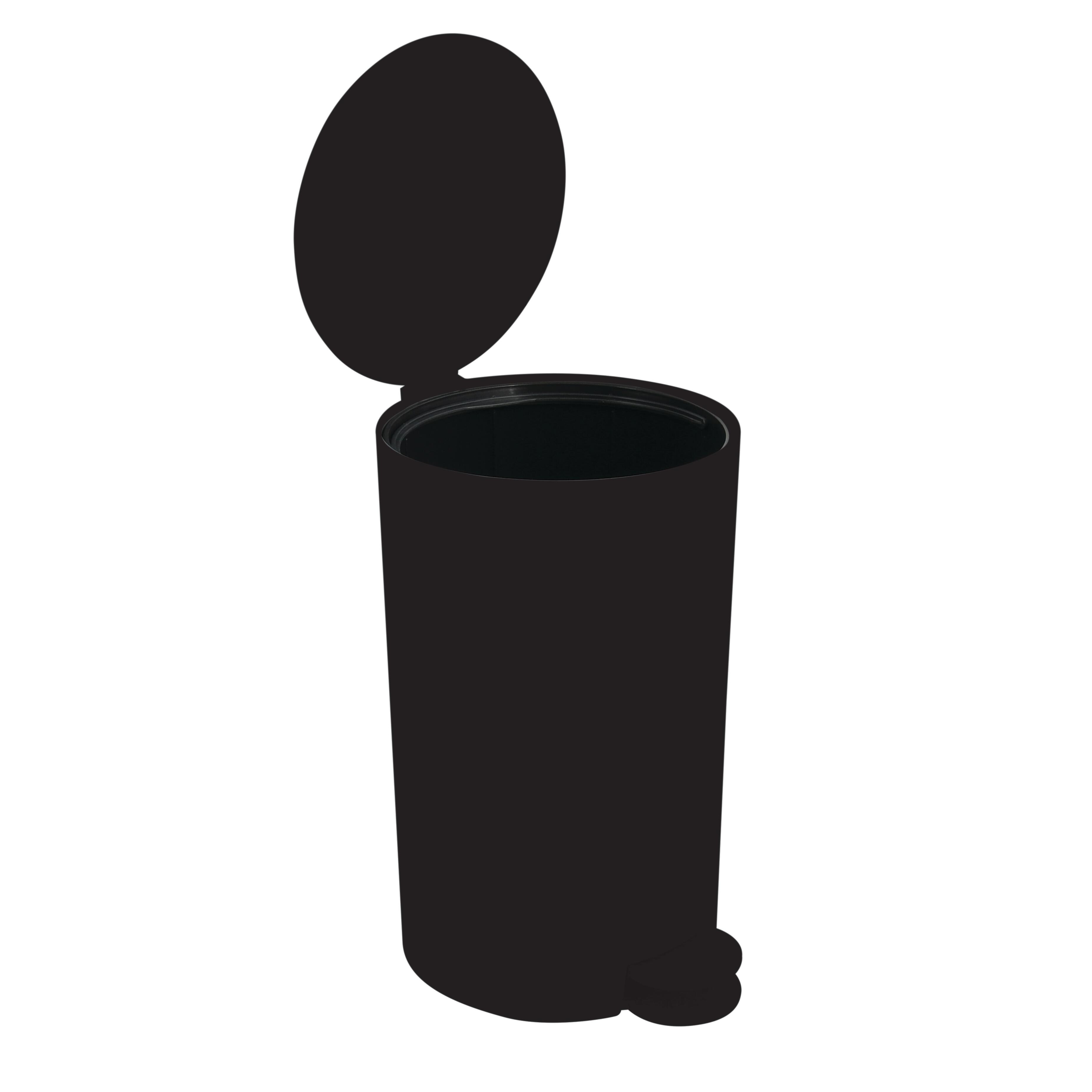 Poubelle de salle de bains 3 l noire OSAKI - 3