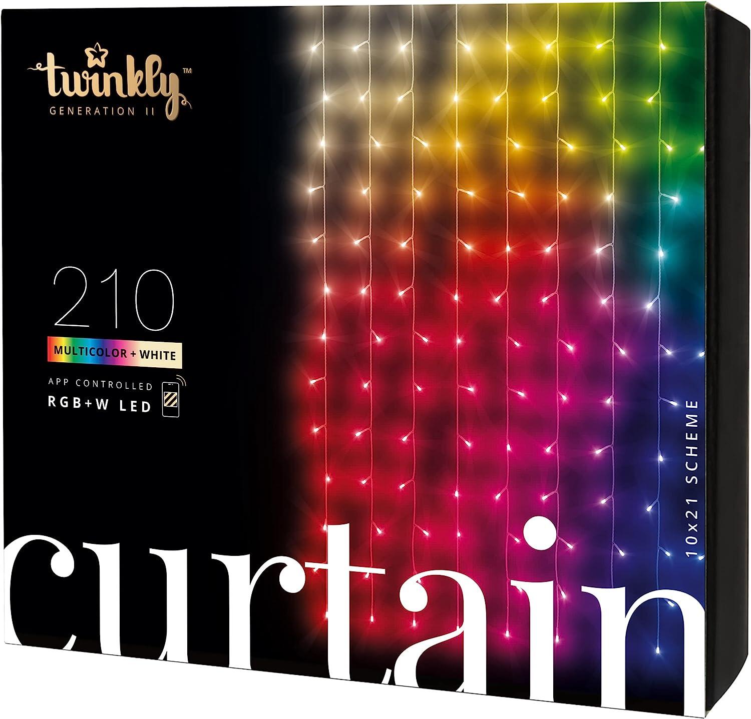 Guirlande rideau connecté L.1m x h.2,1m RGBW Twinkly Curtain - 2
