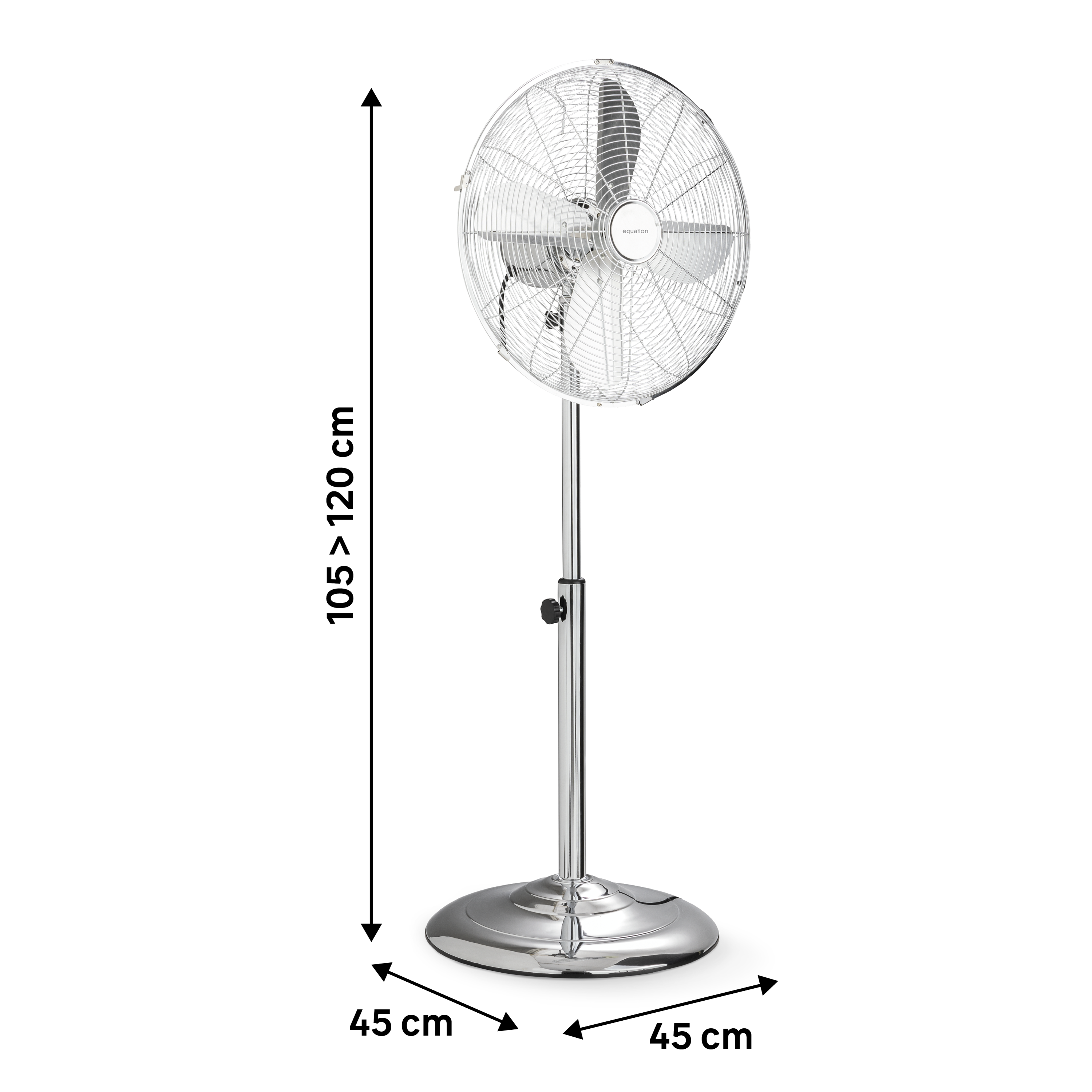 Ventilateur sur pied, EQUATION, Cooma 4 50 W, D40 cm - 4