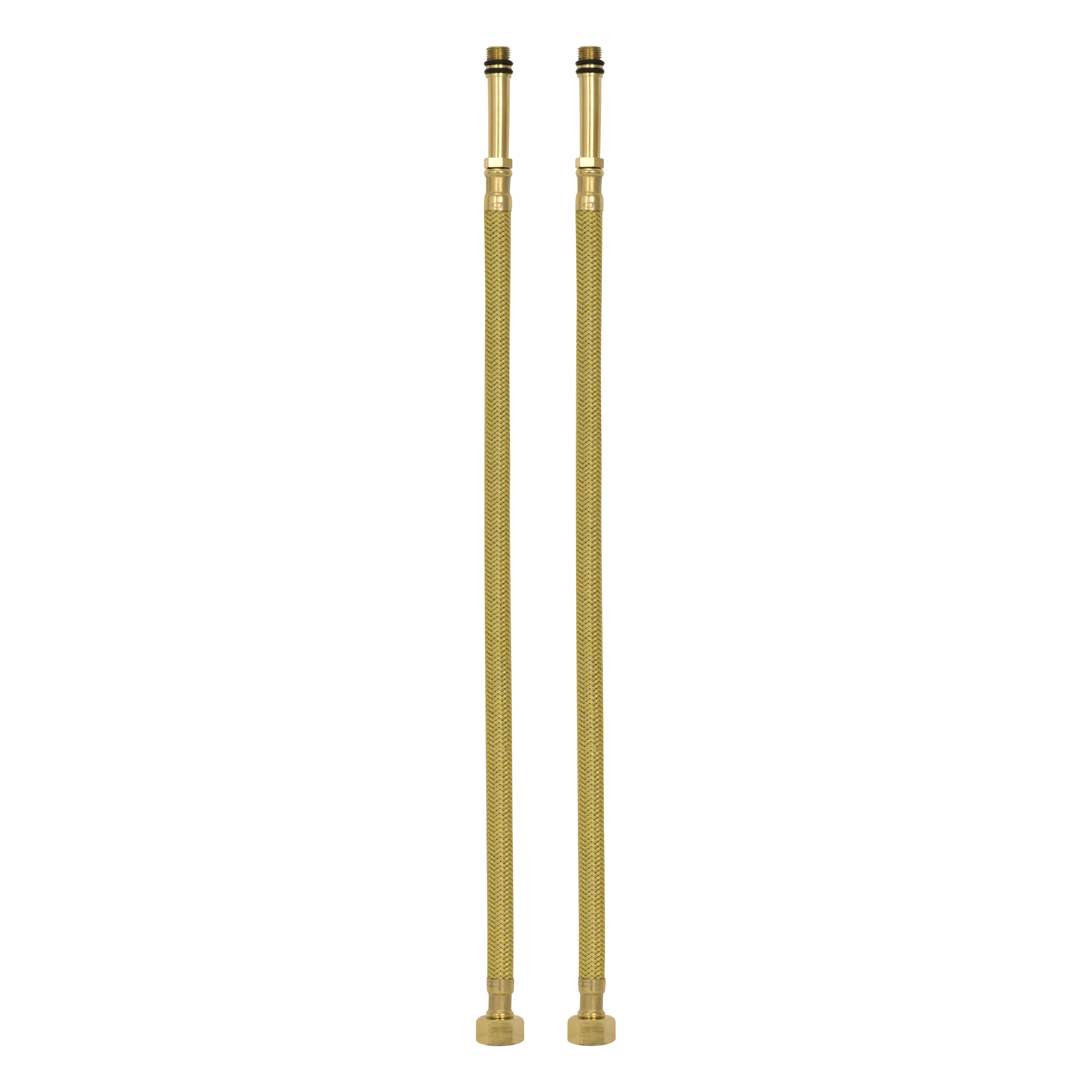 Wężyk elastyczny baterii G3/8" M10 60cm 2szt  złoty TECRA