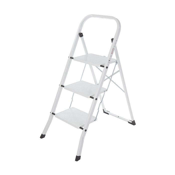 Marchepied HAILO Acier xl 3 marches blanc