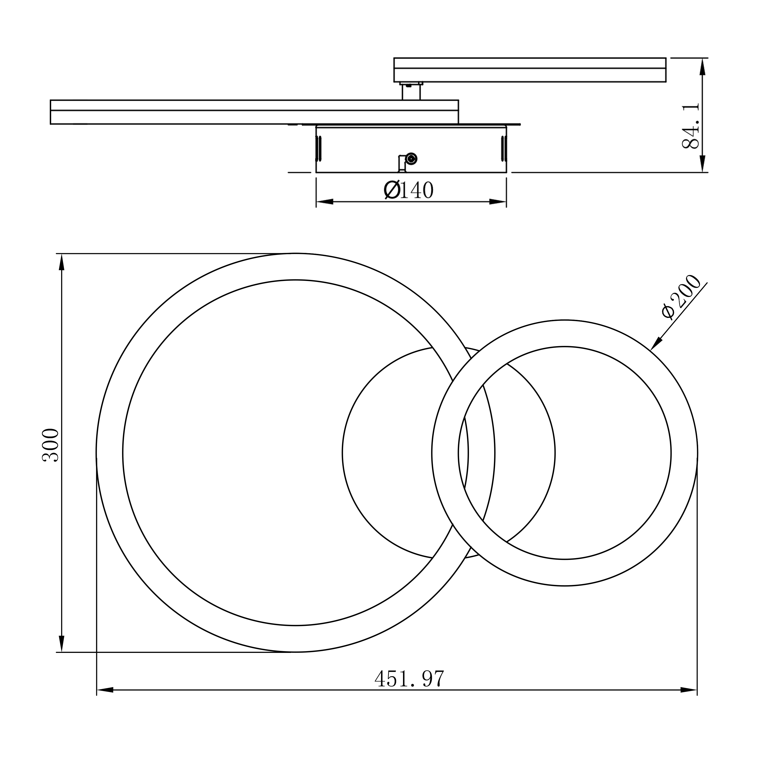 Plafonnier led, design, changement de couleurs, Kenshi, INSPIRE D.45,2cm - 8
