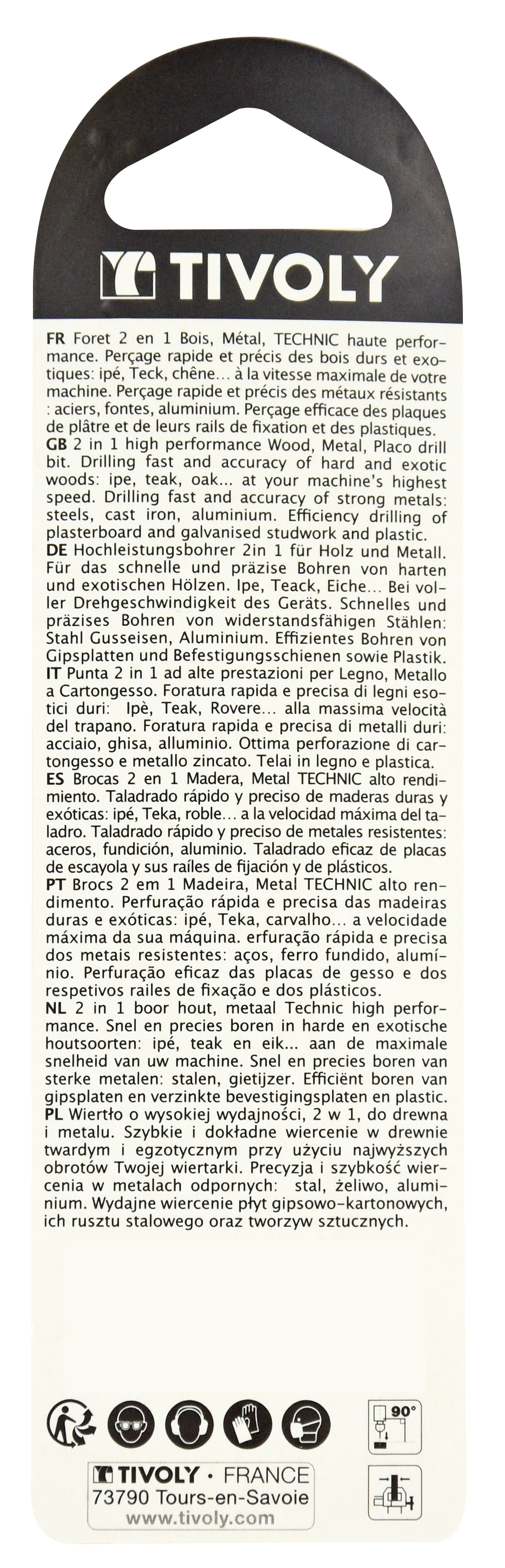 Foret multimatériaux, L.57 mm TIVOLY - 4