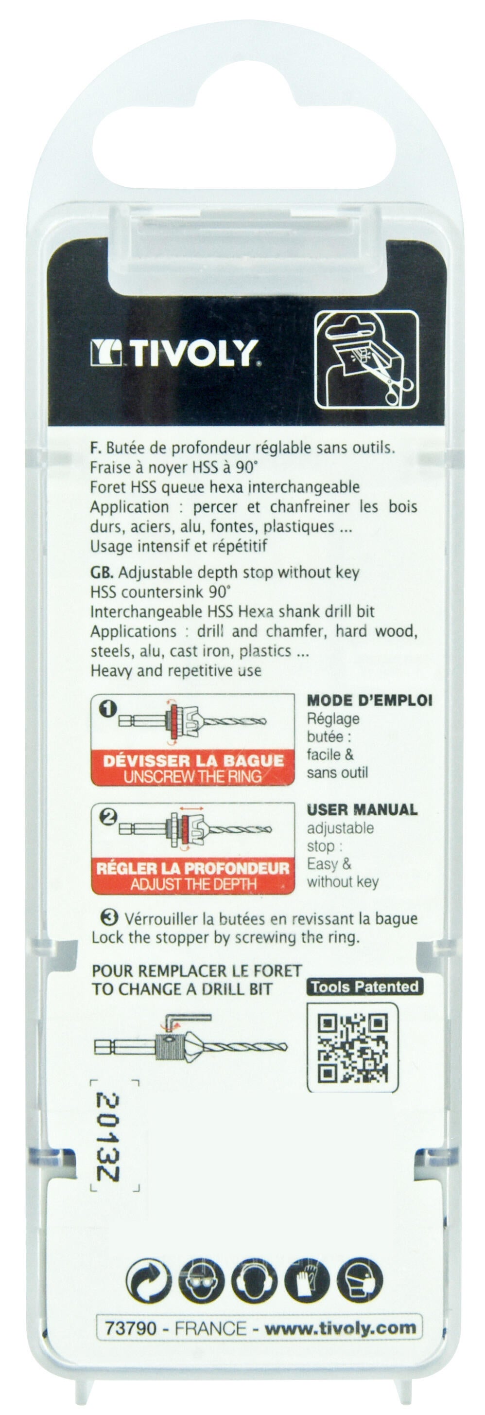 Foret multimatériaux, L.43 mm TIVOLY - 5