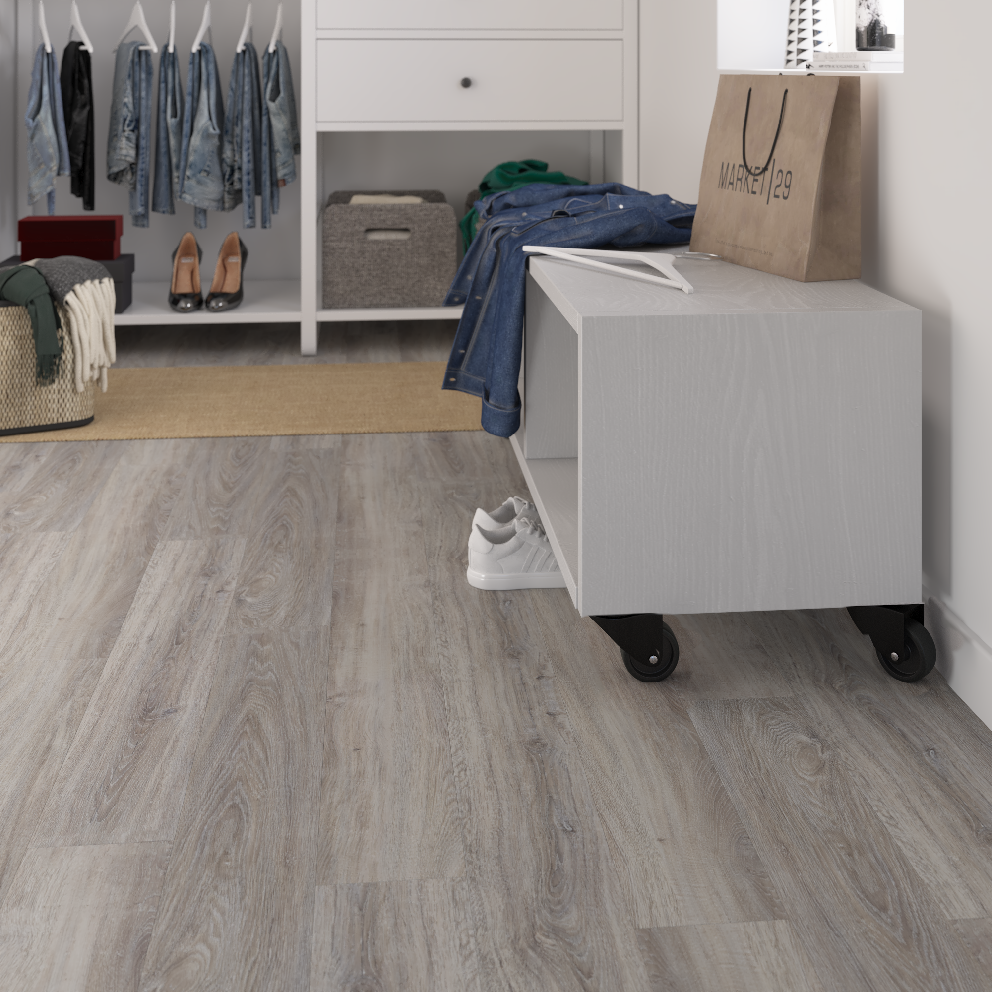 Roue pivotante sur plaque diam.50 mm - 2