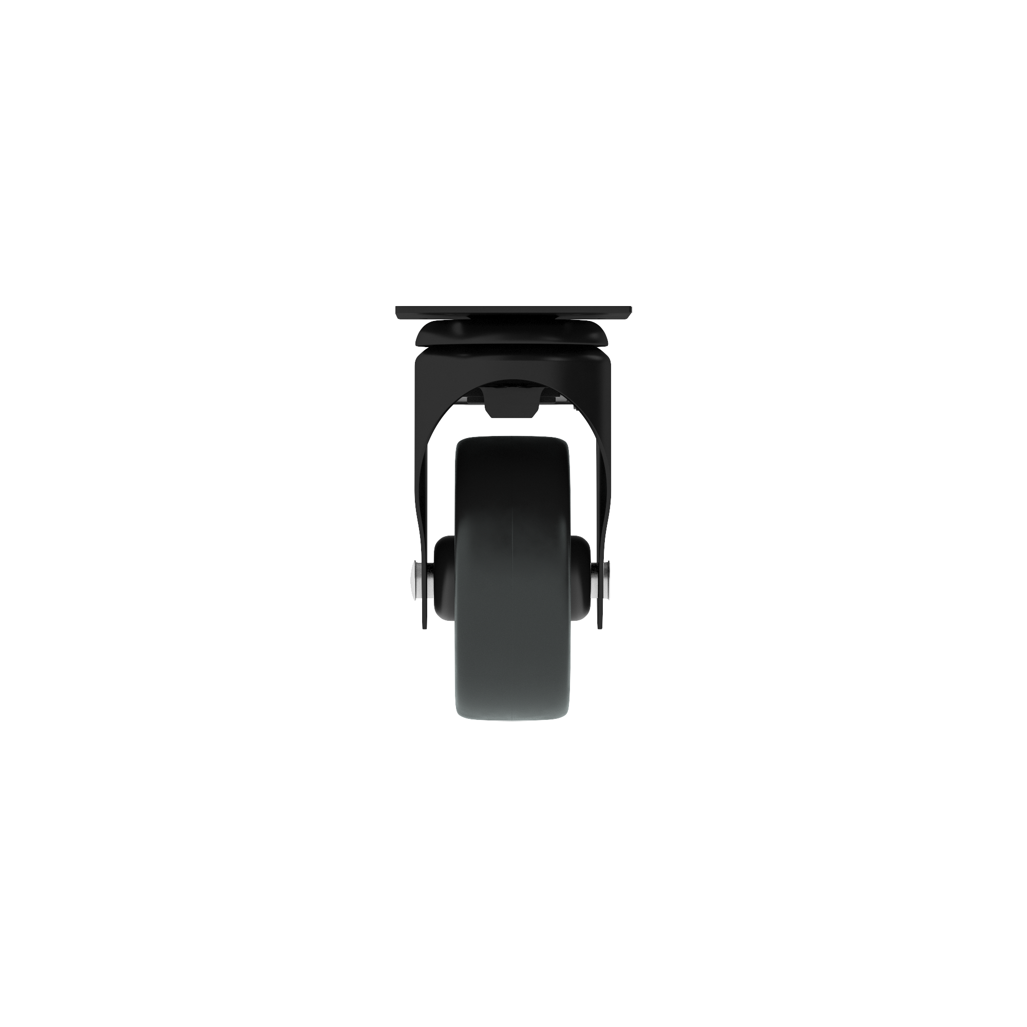Roda antideslizante plástico 50mm 360º 40kg preto - 2