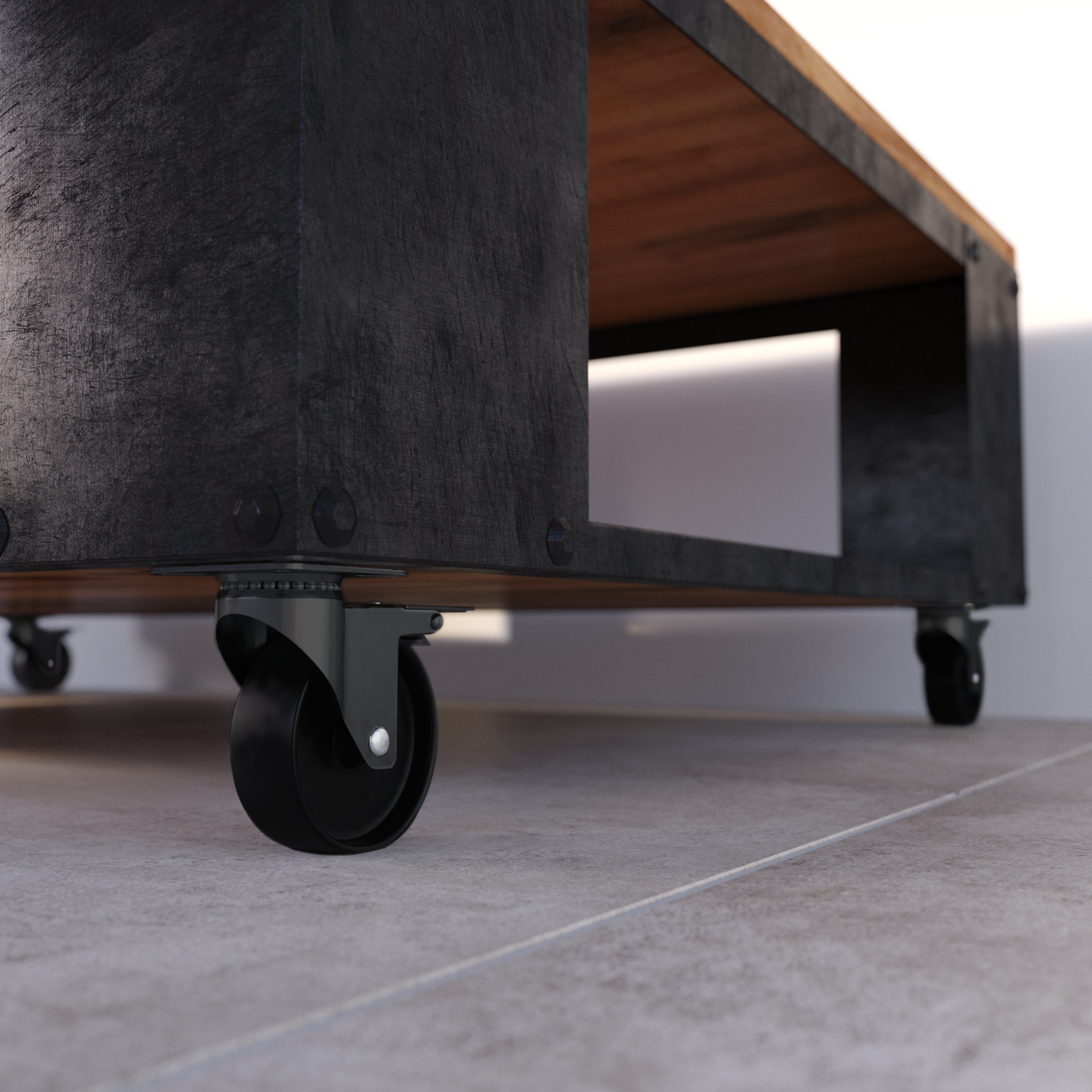 Roue pivotante sur plaque diam.50 mm - 3