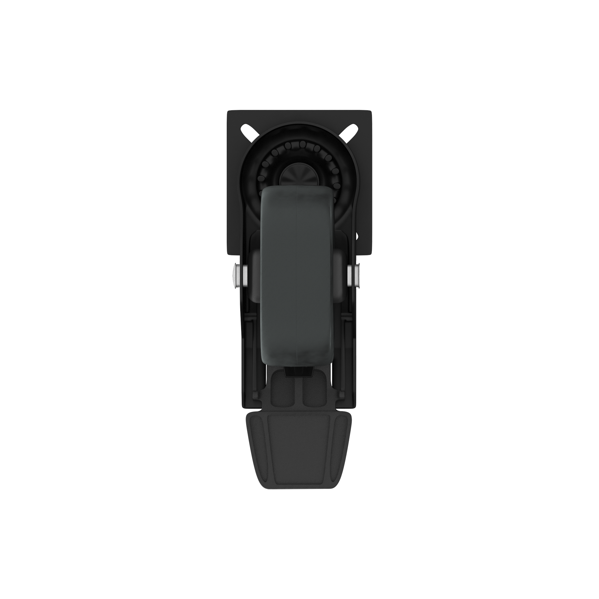 Roda antideslizante plástico 50mm 360º 40kg preto - 3