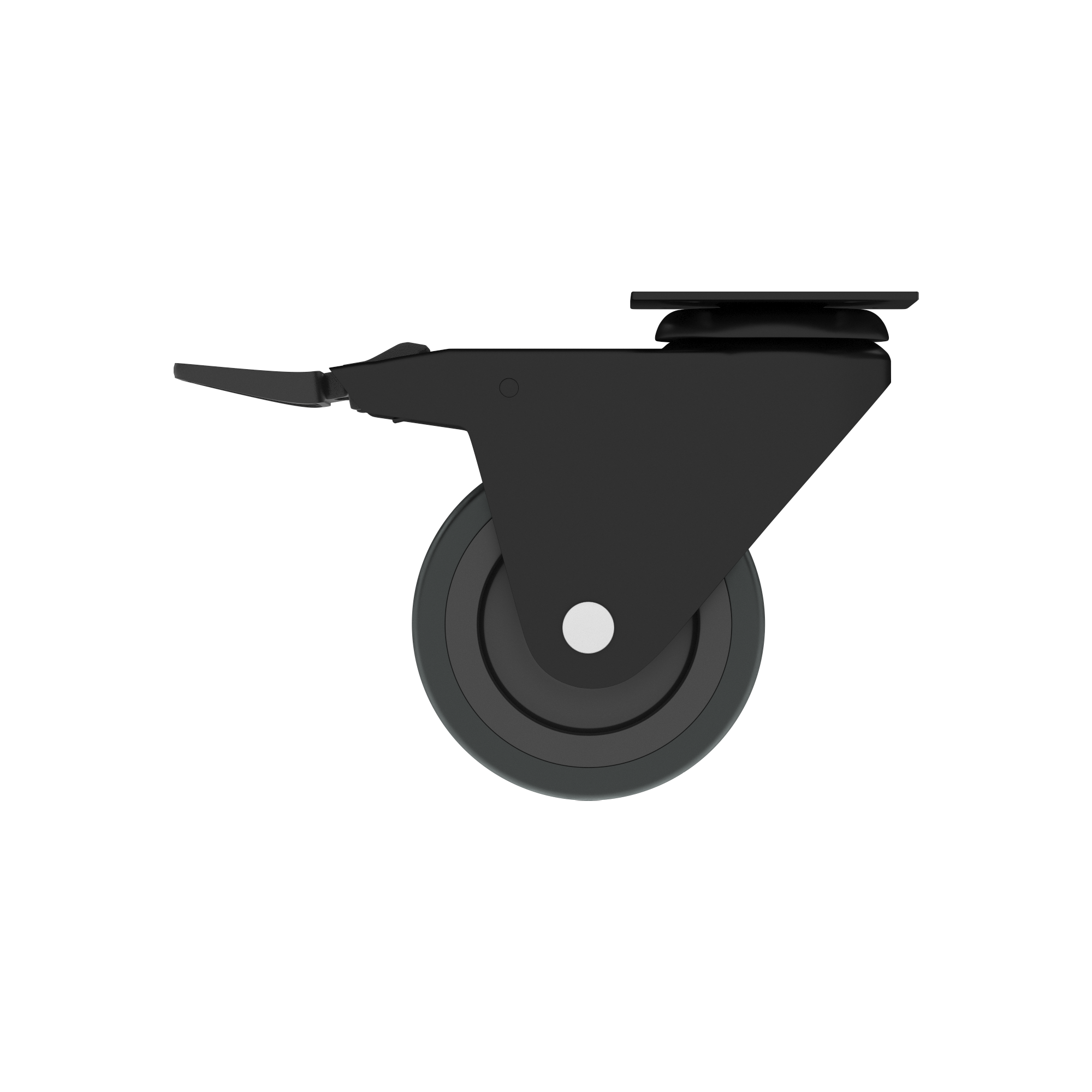 Roda antideslizante plástico 50mm 360º 40kg preto - 7