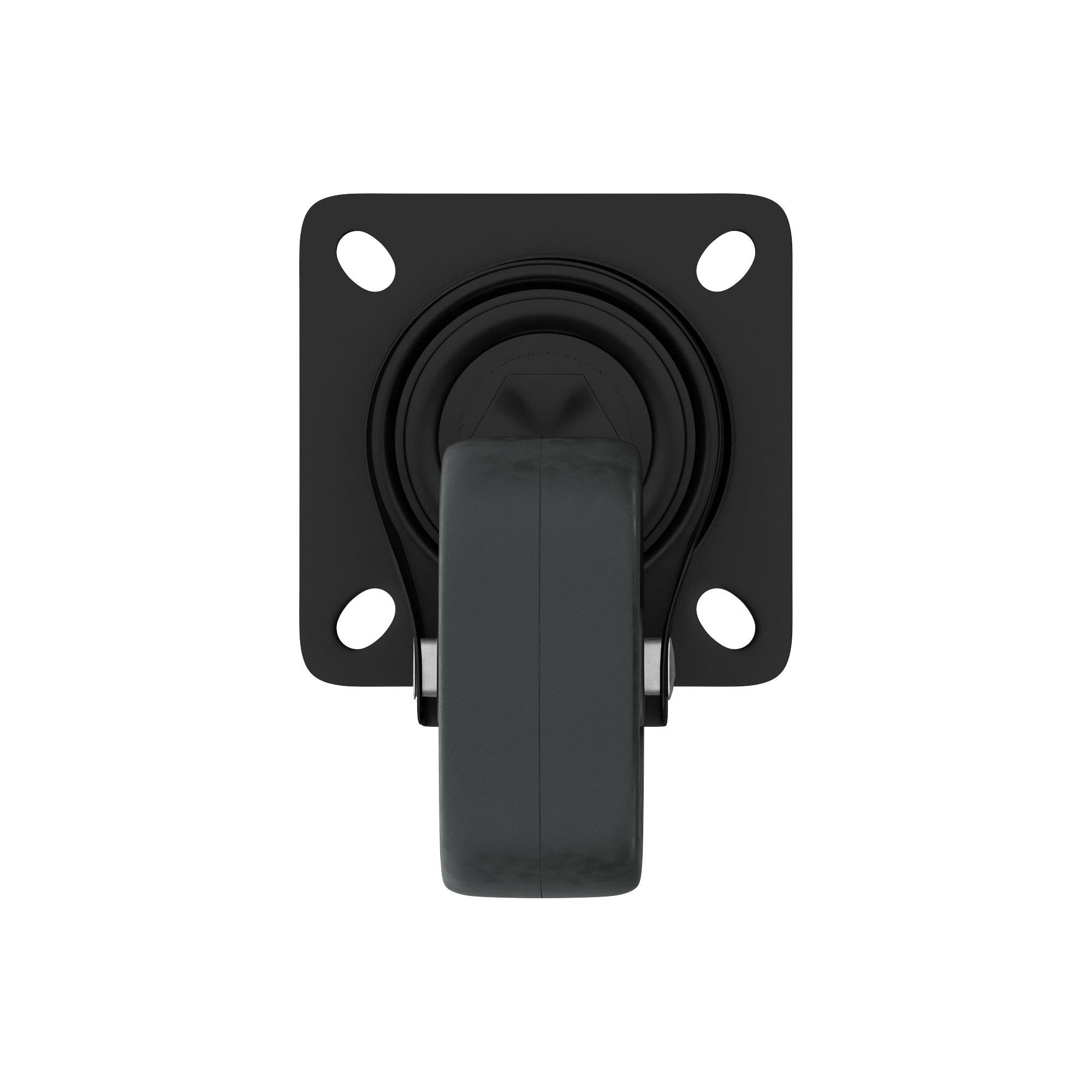 Roda antideslizante 100mm 360º 70kg preto - 7