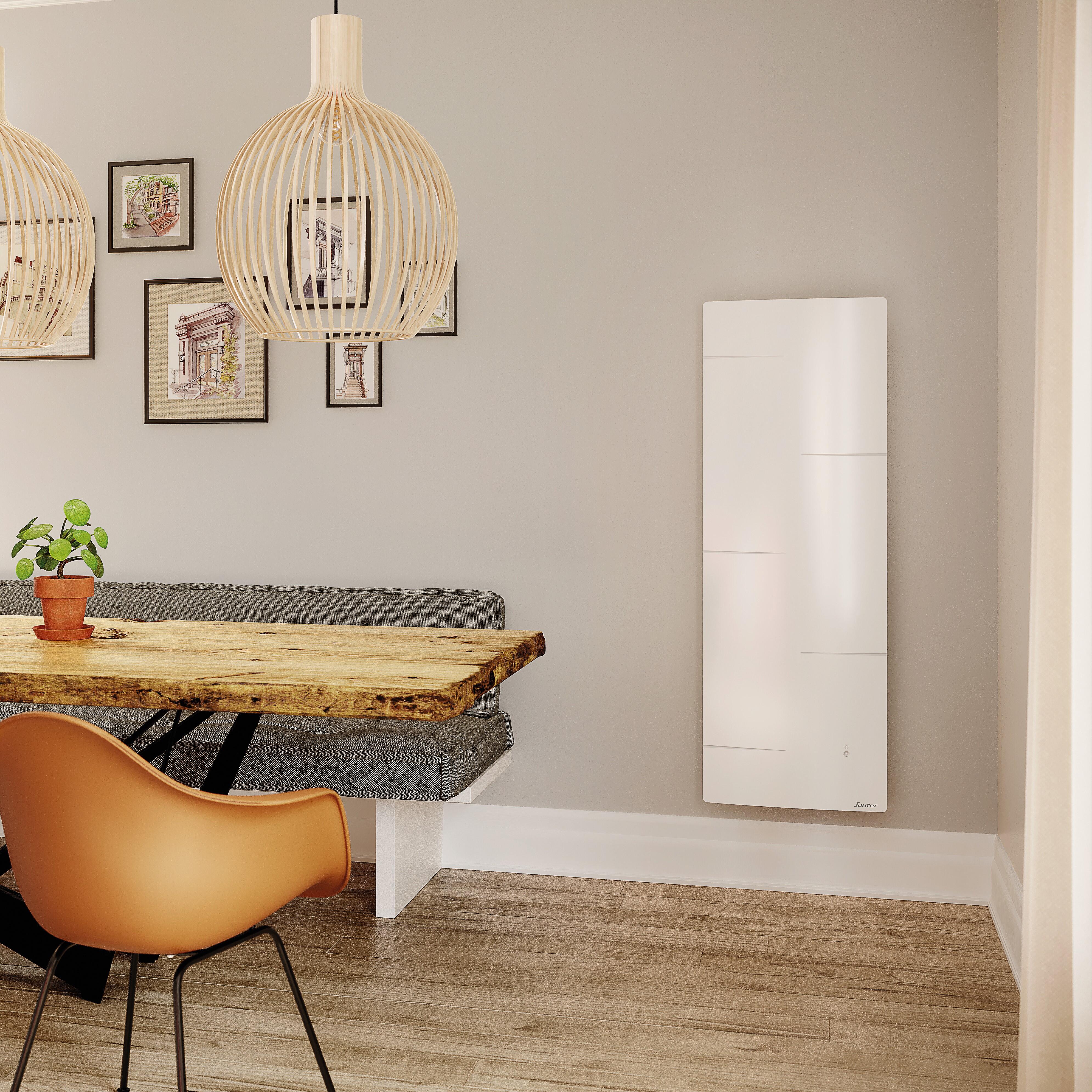 Radiateur électrique DSC connecté Malao Auto 1500 W SAUTER vertical blanc - 3