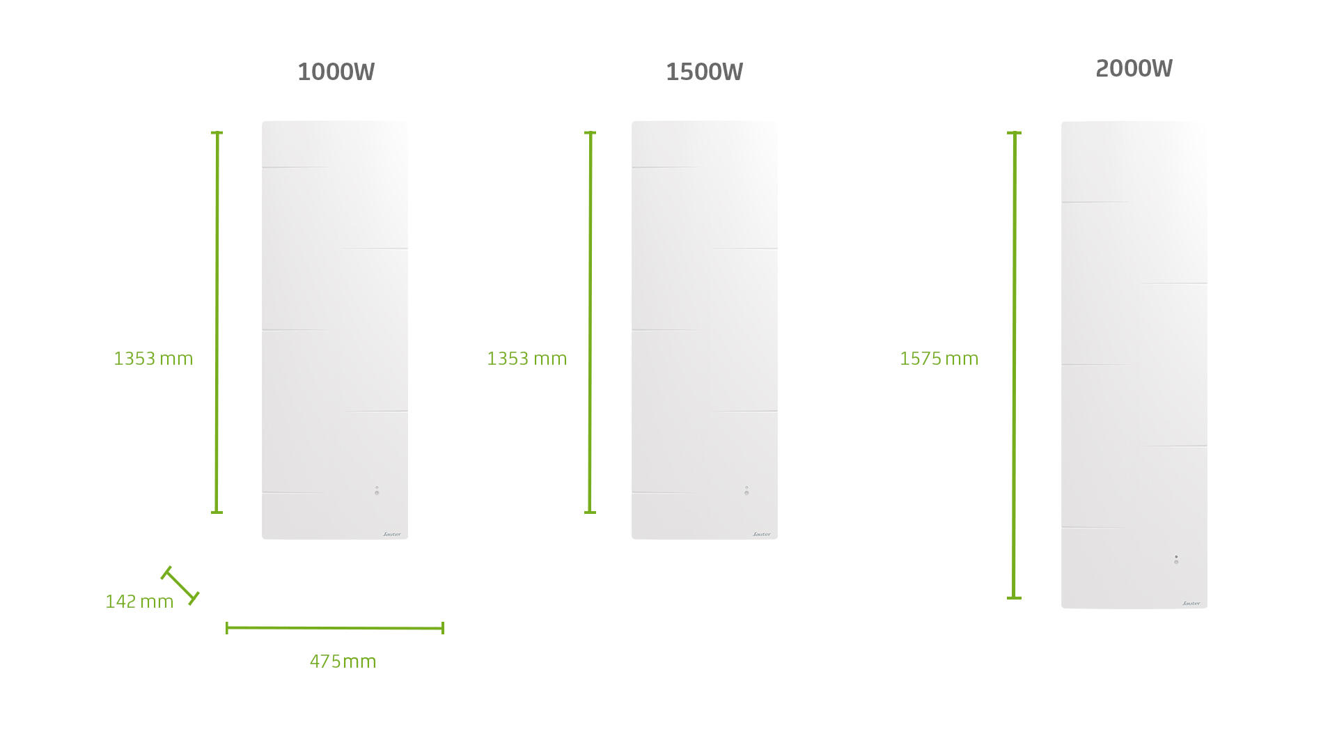 Radiateur électrique DSC connecté Malao Auto 1500 W SAUTER vertical blanc - 9