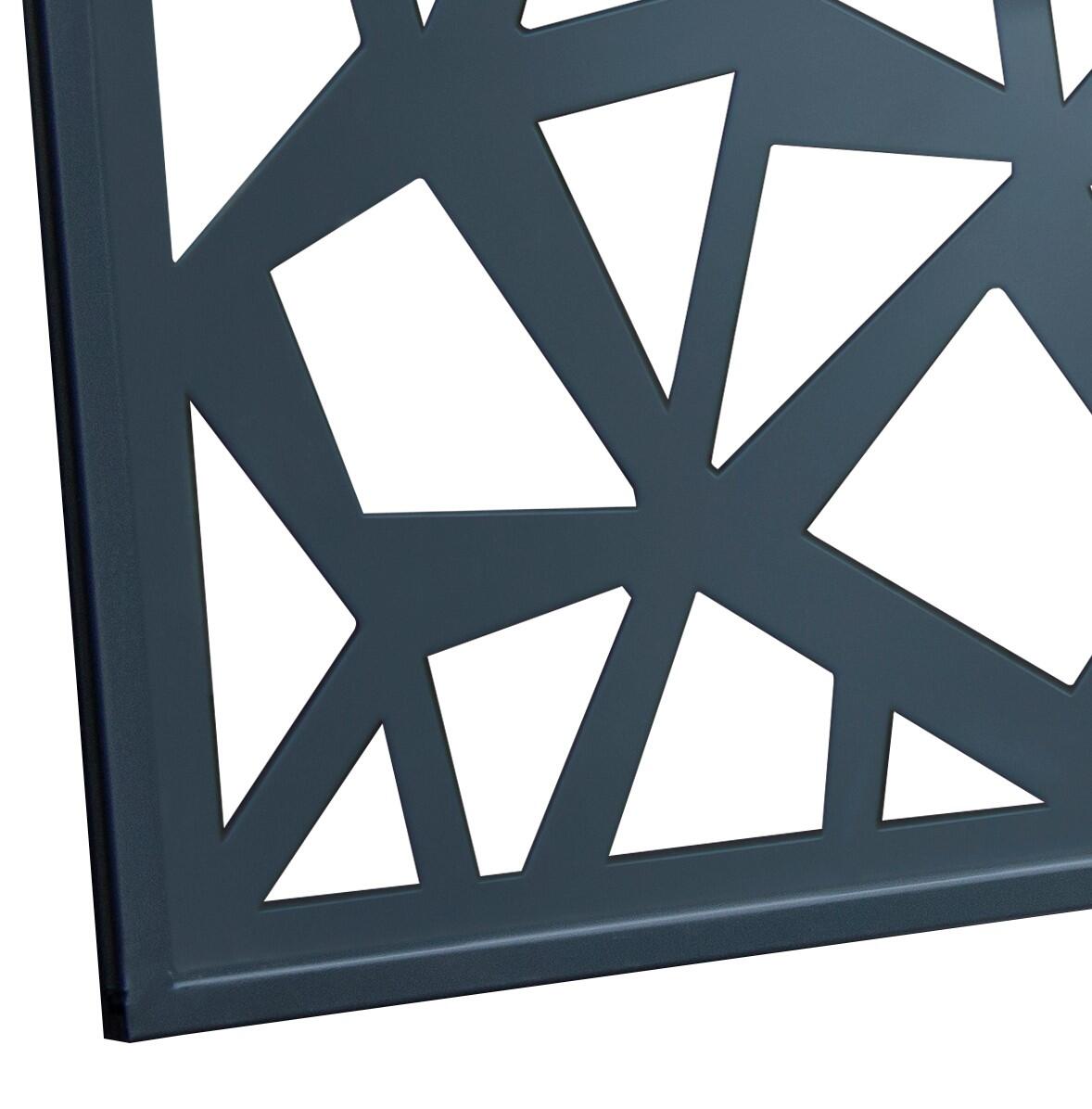 Lame décorative aluminium KYTO Polyglone anthracite, L.176 x H. 42,8cmx Ep.19mm - 3