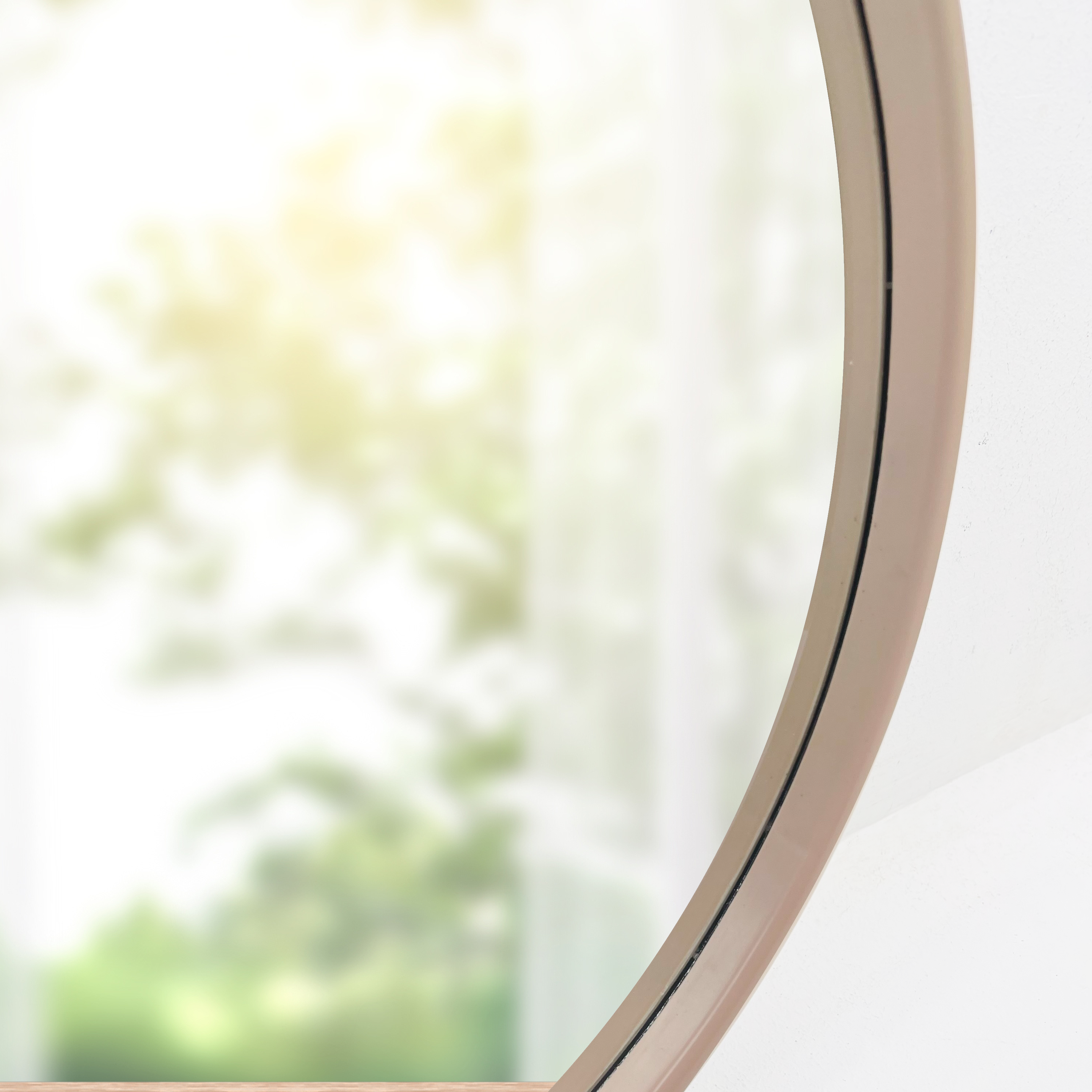 Miroir rond polypropylène beige Sweet INSPIRE diam.42 cm - 3