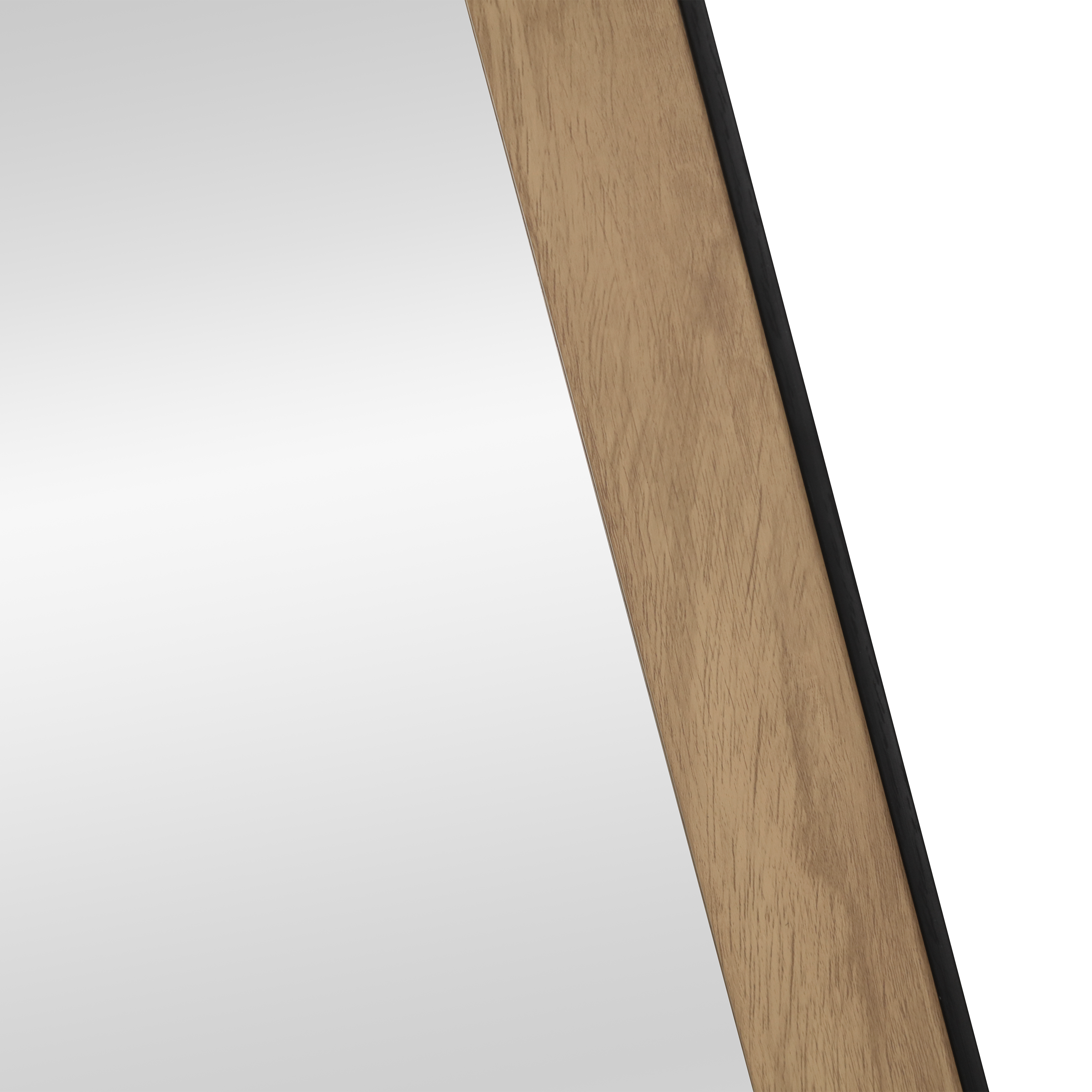 Espejo enmarcado de pared rectangular Industriel poliestireno negro mate INSPIRE de 50 x 150 cm - 10