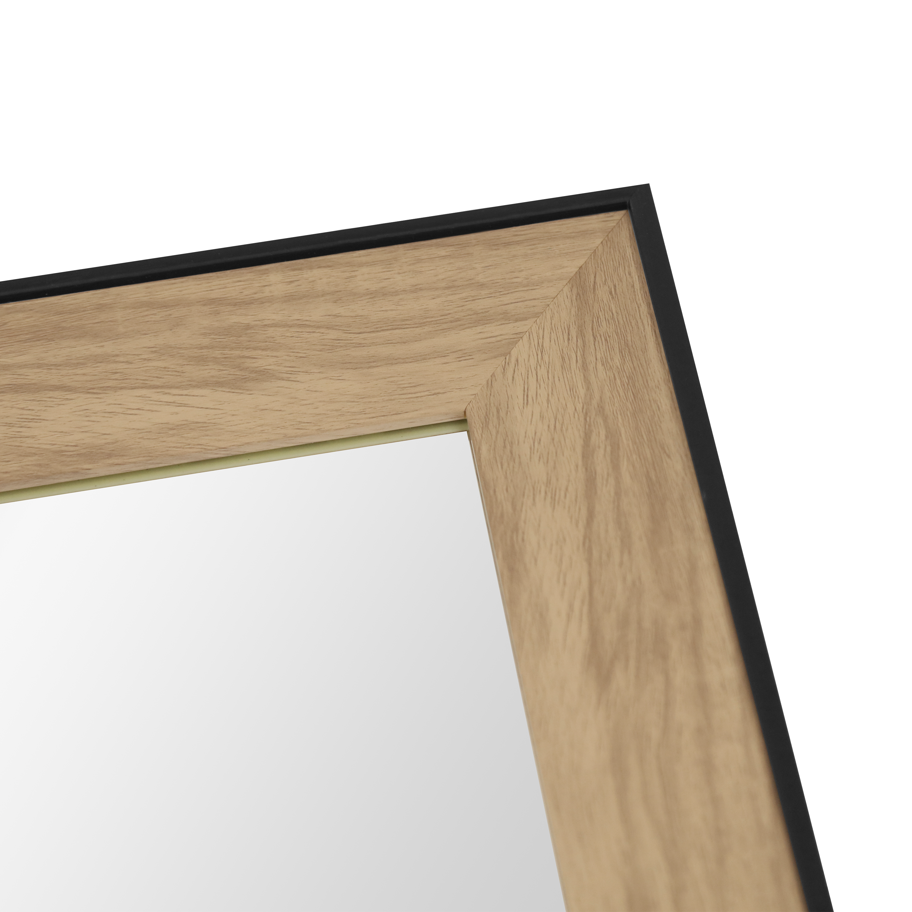 Espejo enmarcado de pared rectangular Industriel poliestireno negro mate INSPIRE de 50 x 150 cm - 9