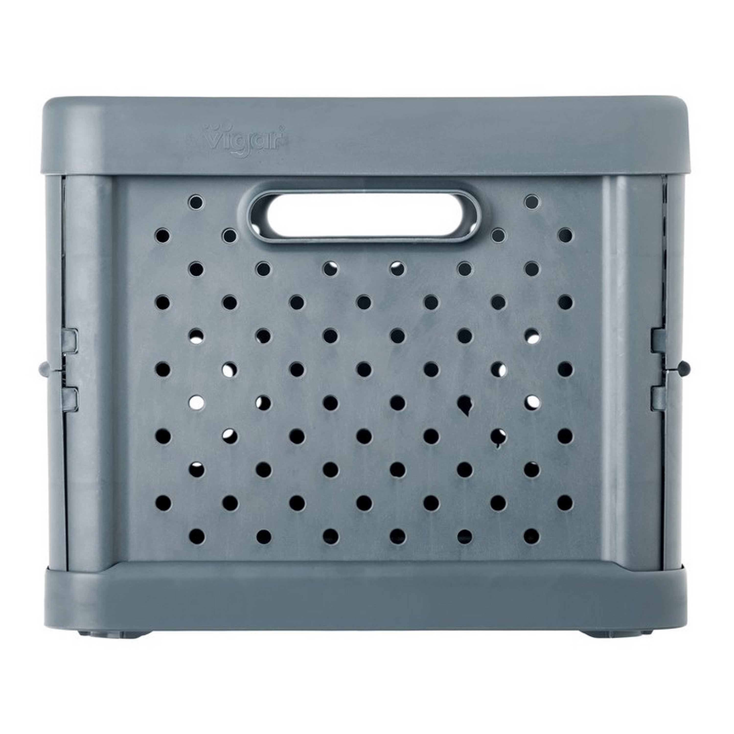 Caixa de arrumação dobrável 23x36x19 cm 11L cinza - 2